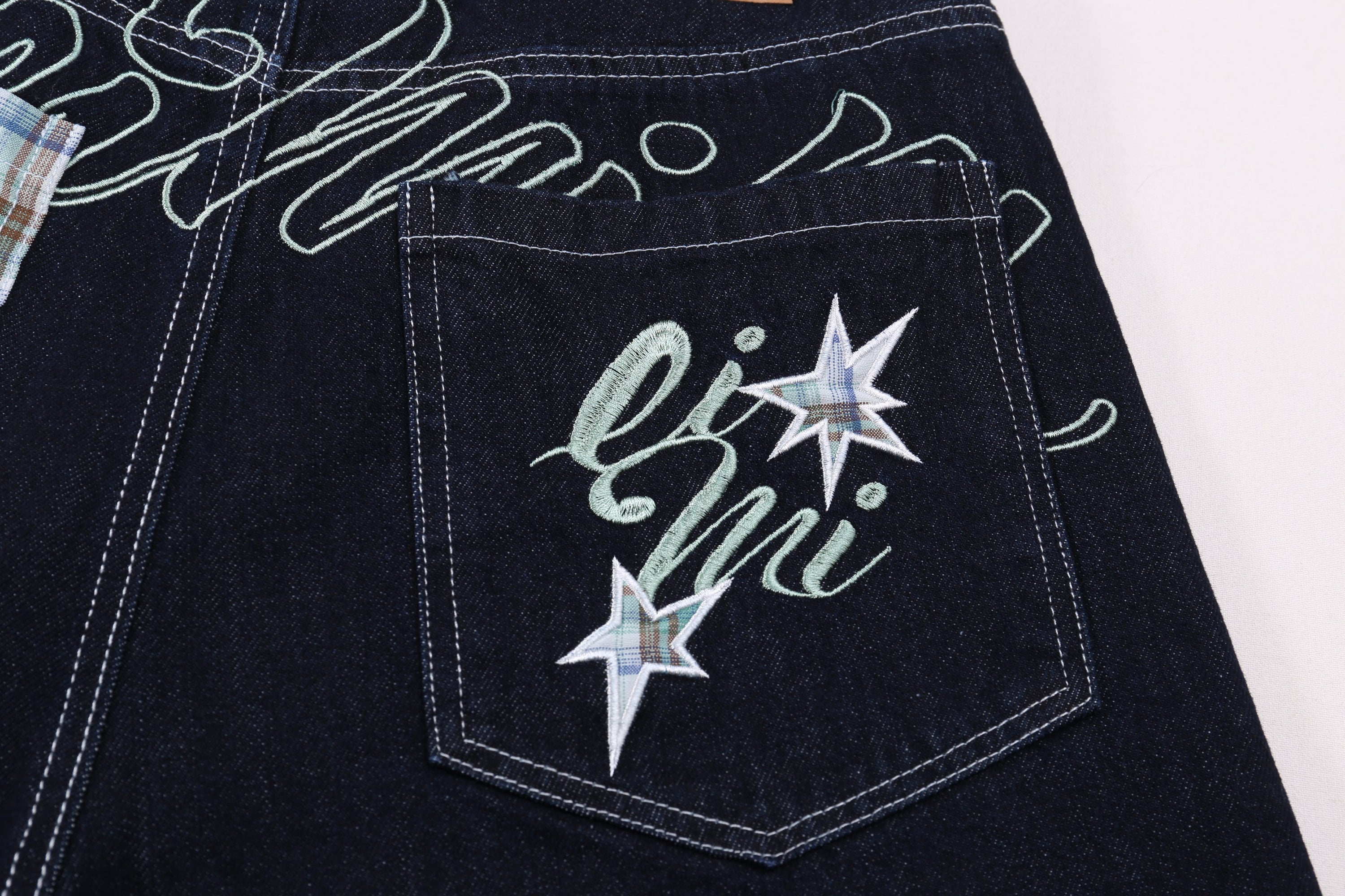 Omirad Patchwork Denim Shorts | Wide-Leg Street Style