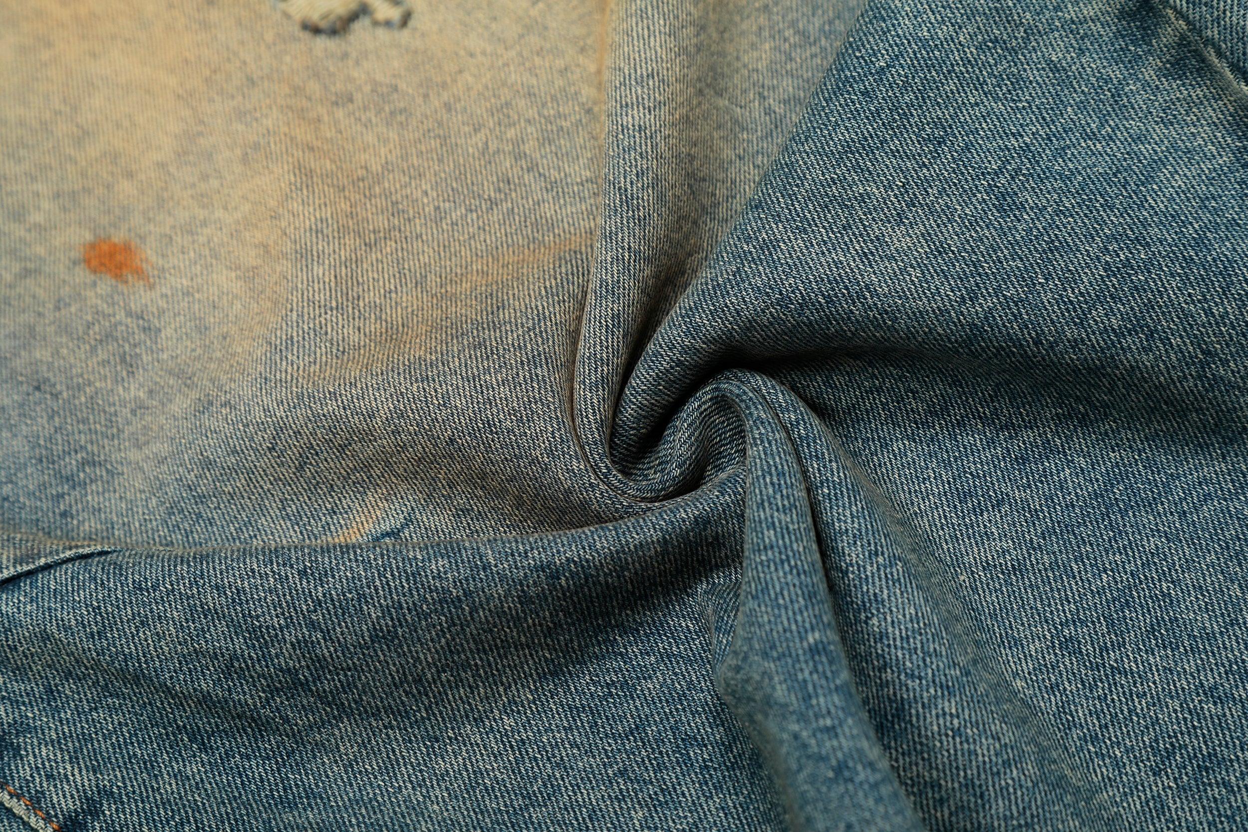 Omirad Sun-Faded Wide-Leg Jeans | Distressed Streetwear Denim