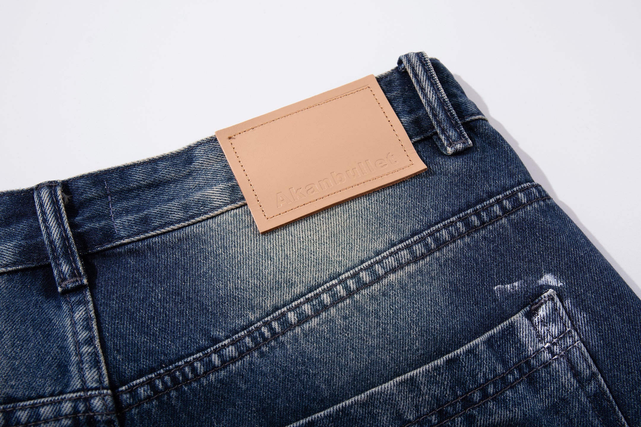 Omirad Brushstroke Fade Wide-Leg Jeans | Artistic Streetwear