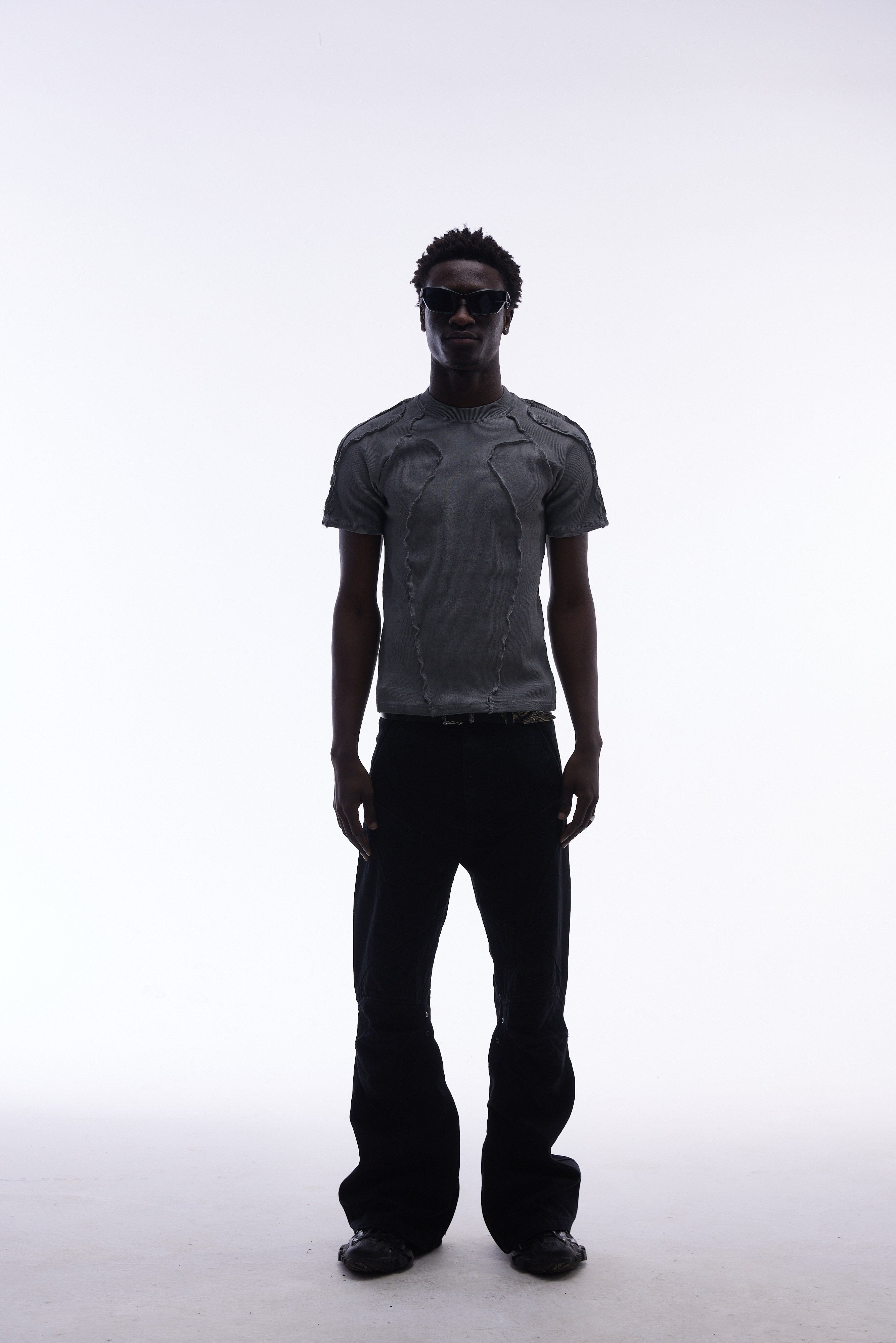 Omirad Raw Seam Compression Tee | Deconstructed Streetwear