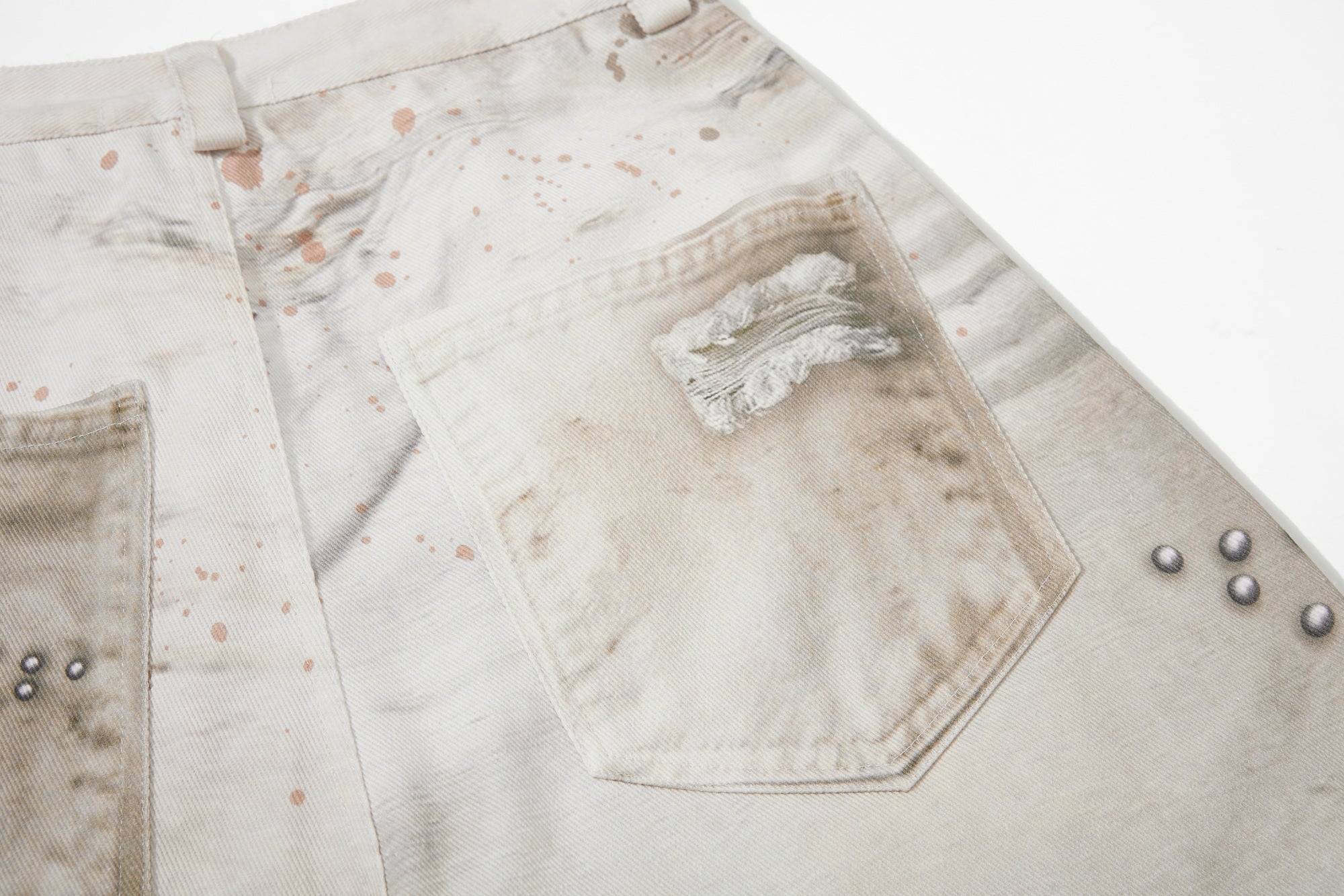 Omirad Vintage Angel Wing Balloon Jeans | Gothic Streetwear
