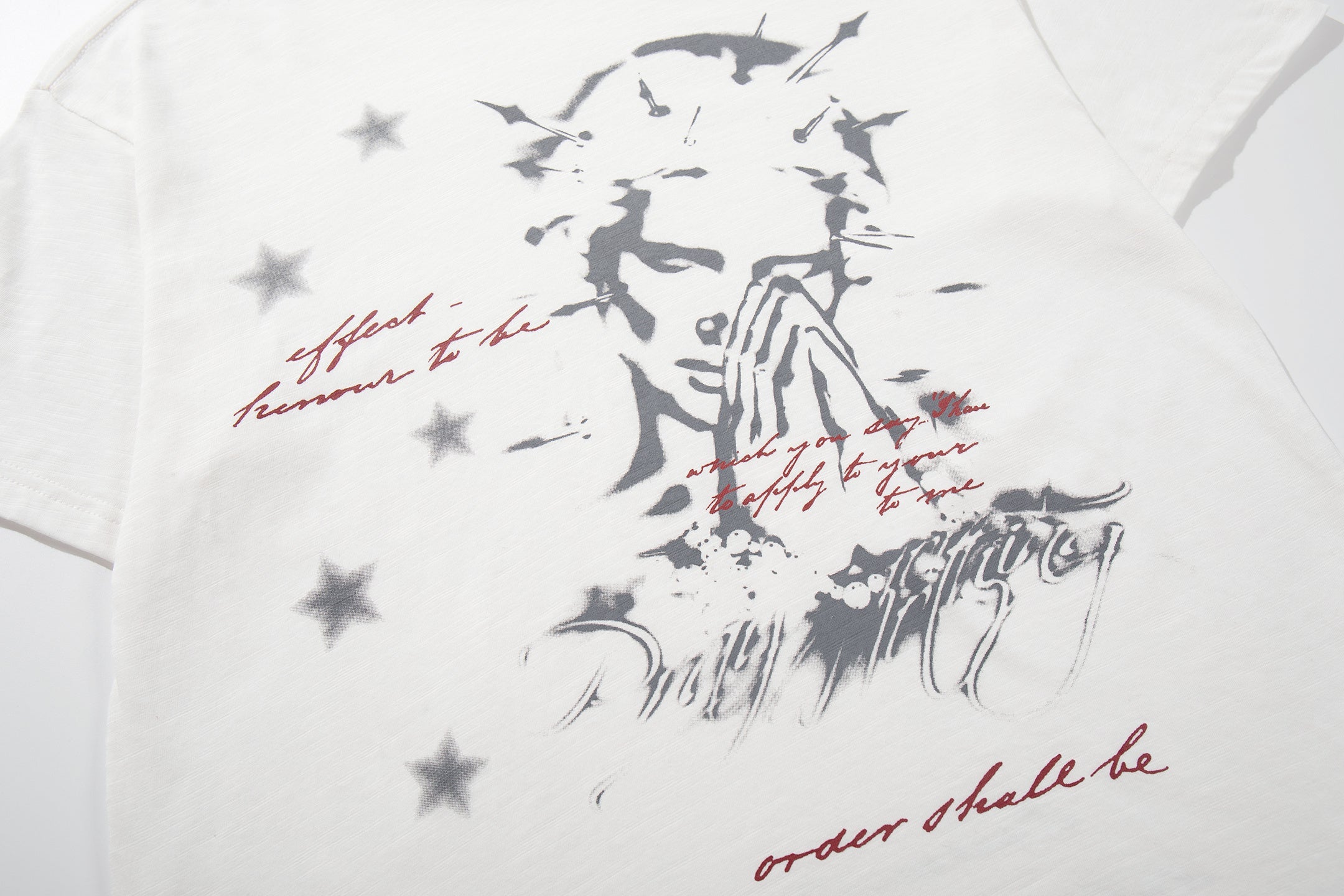 Omirad Silent Prayer Graphic Tee | Streetwear Cotton T-Shirt