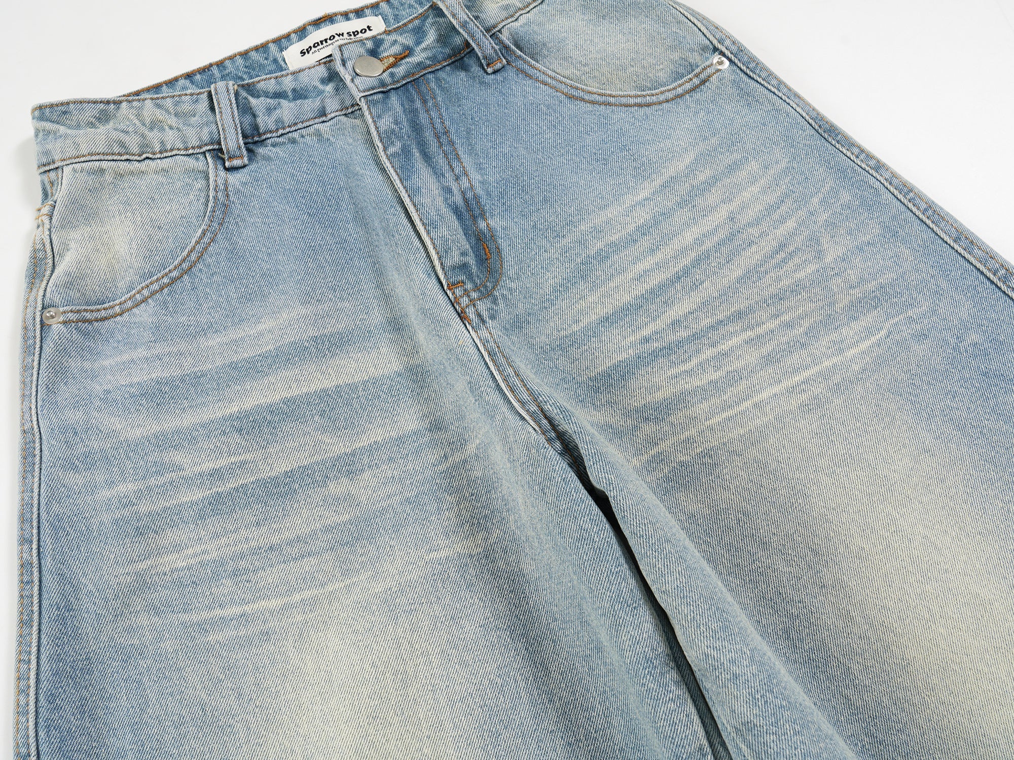 Omirad SP2 Retro Faded Balloon Jeans | Wide Leg Denim
