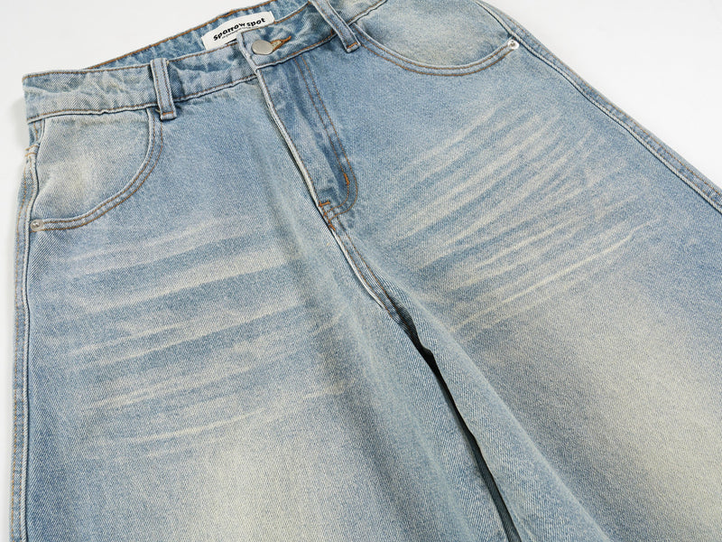 Omirad SP2 Retro Faded Balloon Jeans | Wide Leg Denim