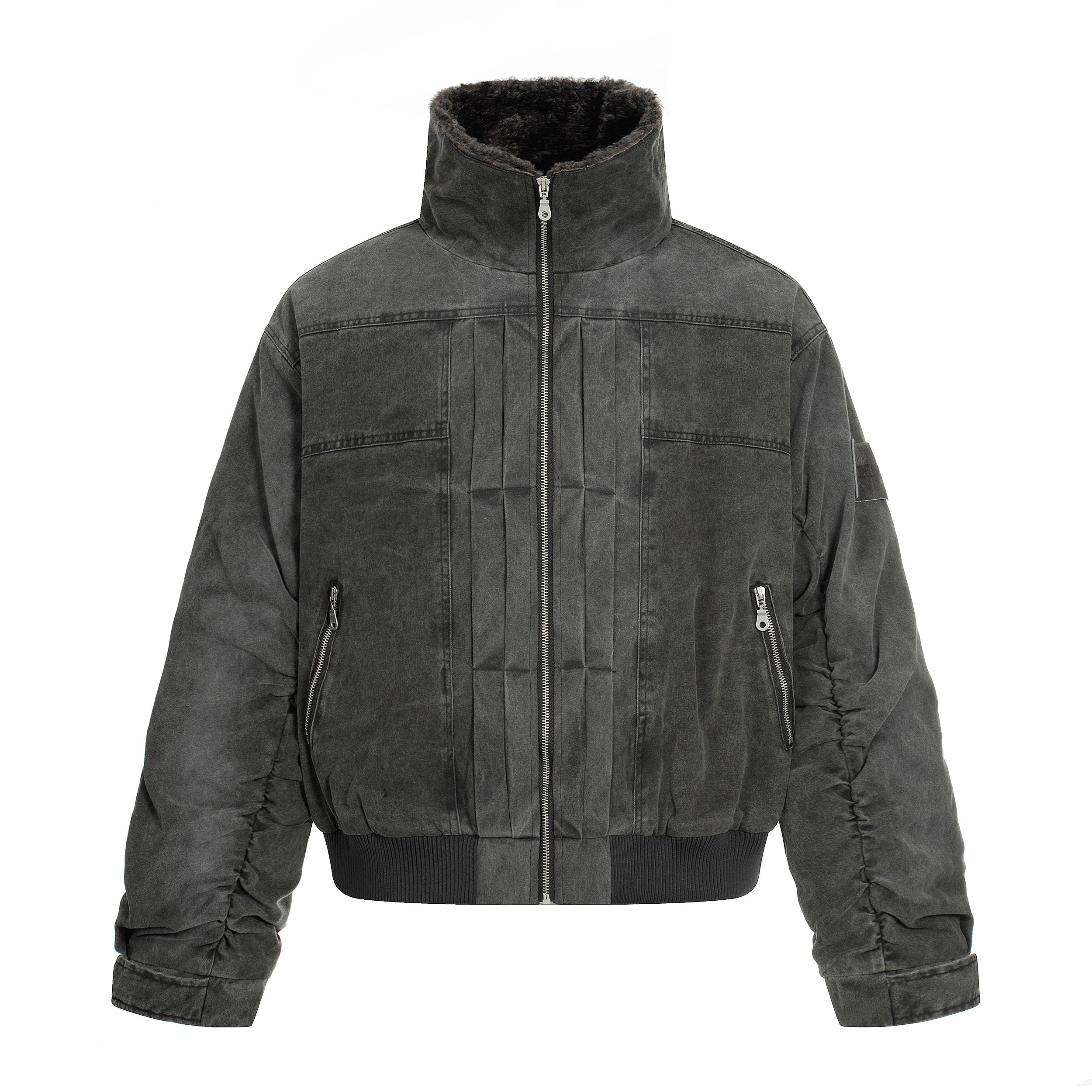 Omirad Washed Cotton Bomber Jacket | Vintage Streetwear