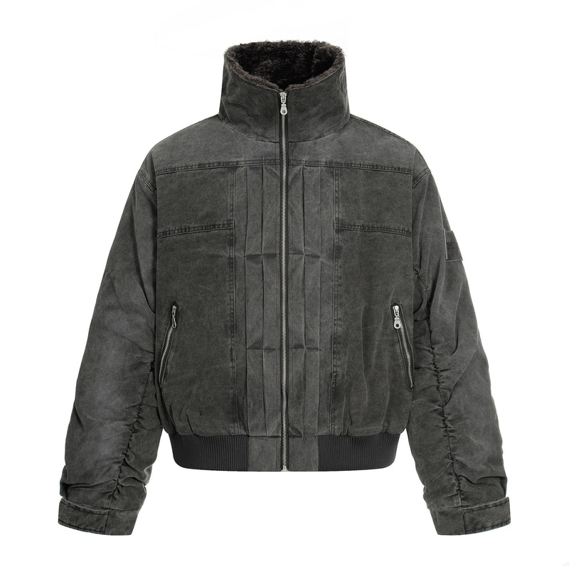 Omirad Washed Cotton Bomber Jacket | Vintage Streetwear