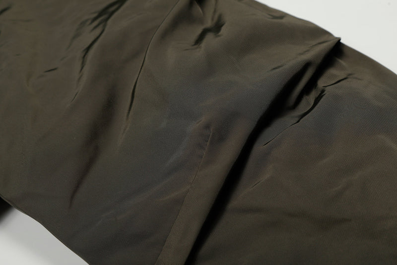 Faux Fur Collar Utility Bomber Jacket | Oversized Fit