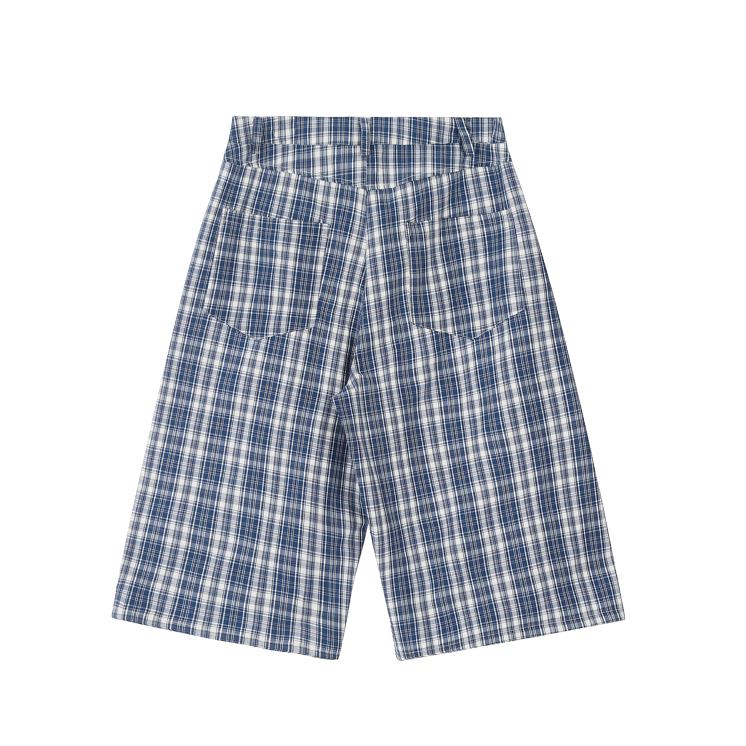 Omirad Plaid Wide-Leg Shorts | Streetwear Checkered Shorts
