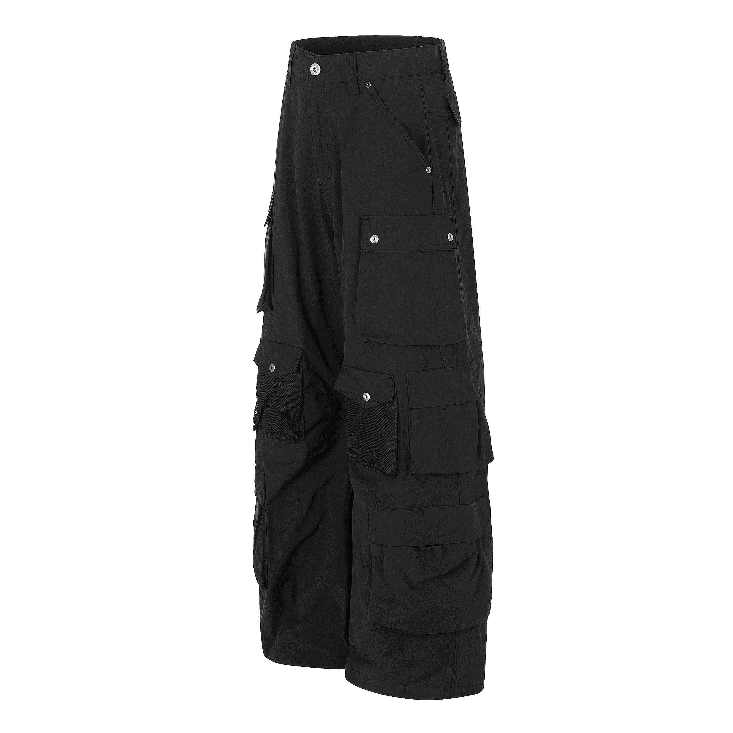 Omirad Utility Cargo Pants | Wide-Leg Techwear Streetwear