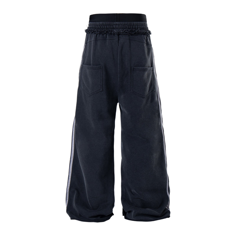 Script Graffiti Wide-Leg Sweatpants | Streetwear Joggers