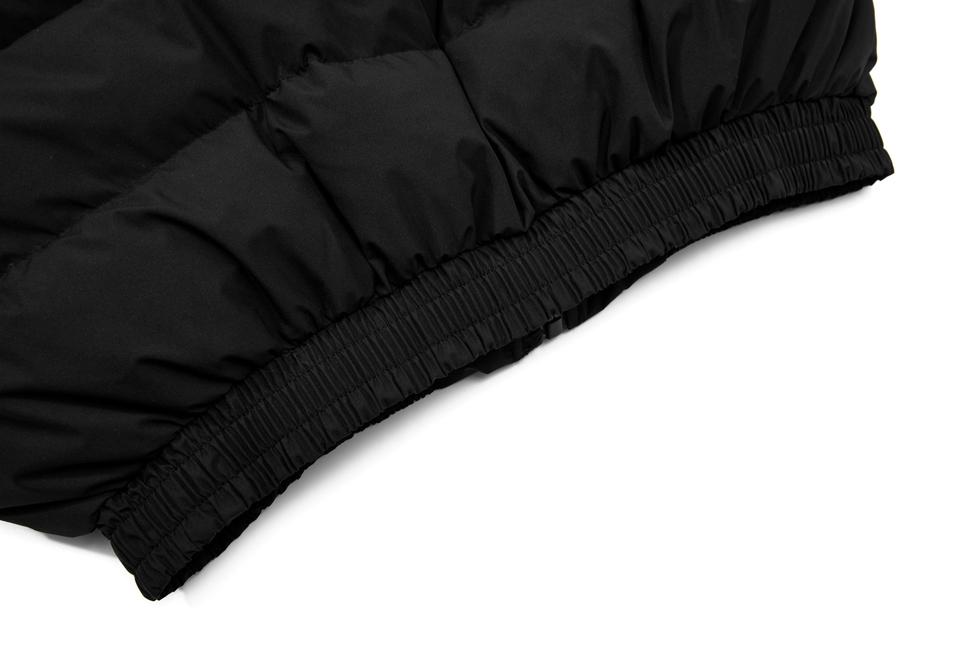 Omirad Fur-Trim Puffer Jacket | Black Hooded Bomber