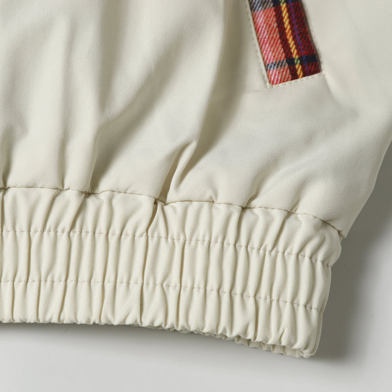 Ares Plaid Panel Bomber Jacket | Streetwear Contrast Design