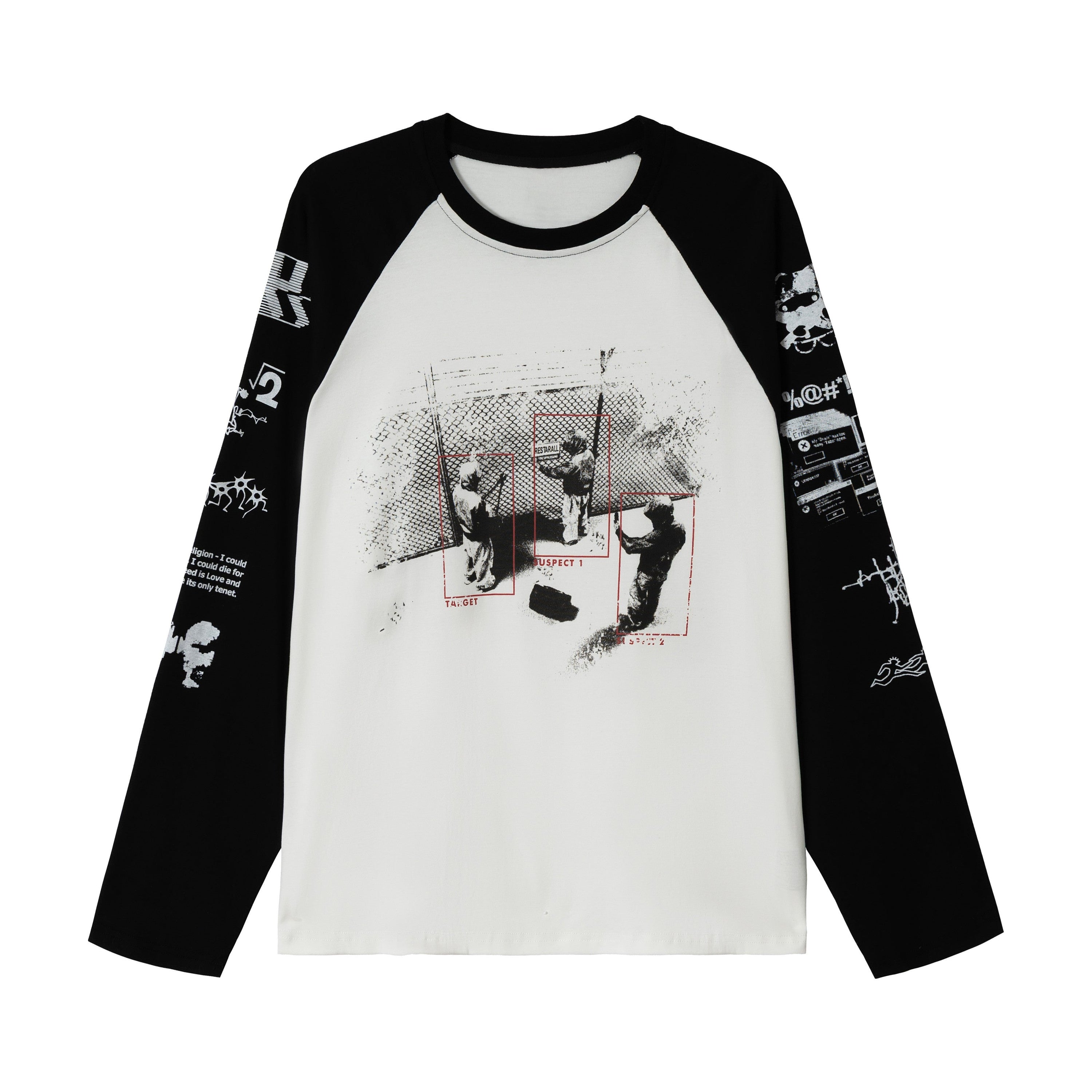 Omirad Graphic Raglan Long-Sleeve T-Shirt | Streetwear