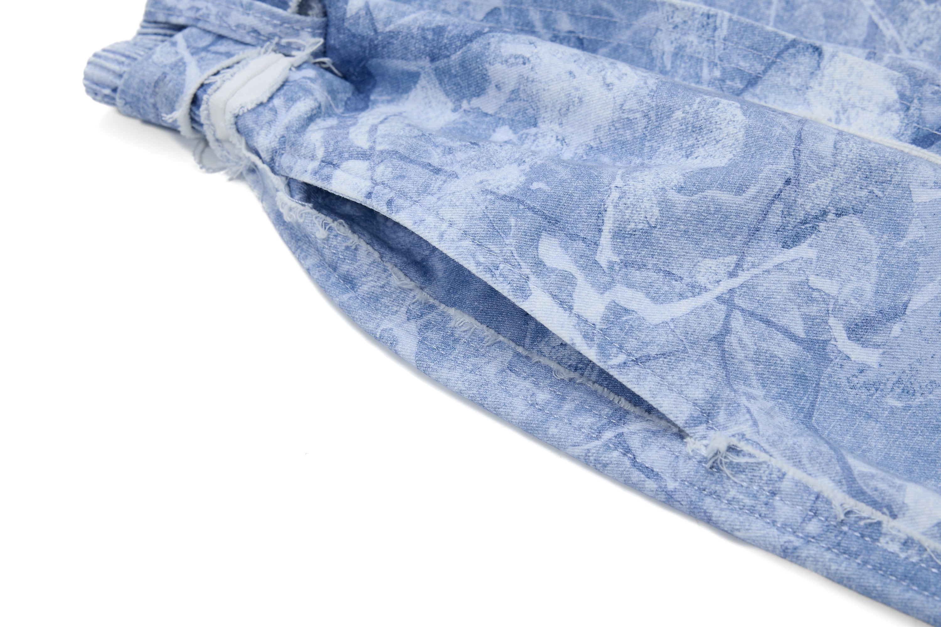 Washed Marble Wide-Leg Baggy Pants | Streetwear Denim