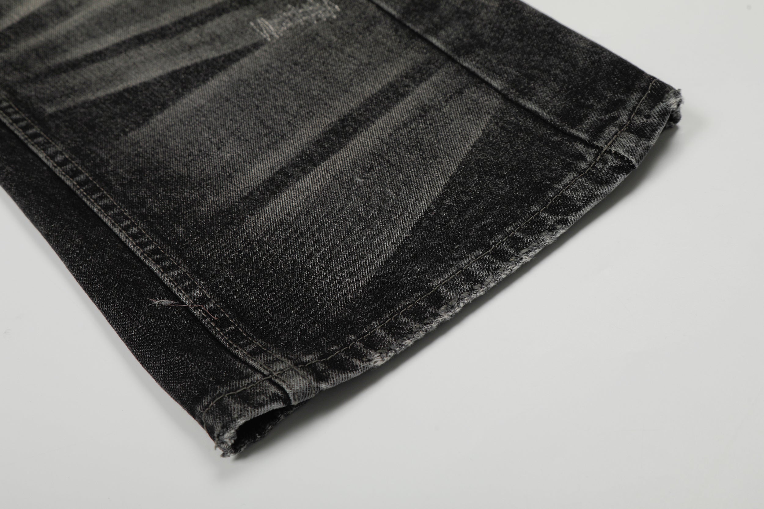 Omirad Washed Distressed Wide-Leg Denim Pants | Heavyweight Cotton