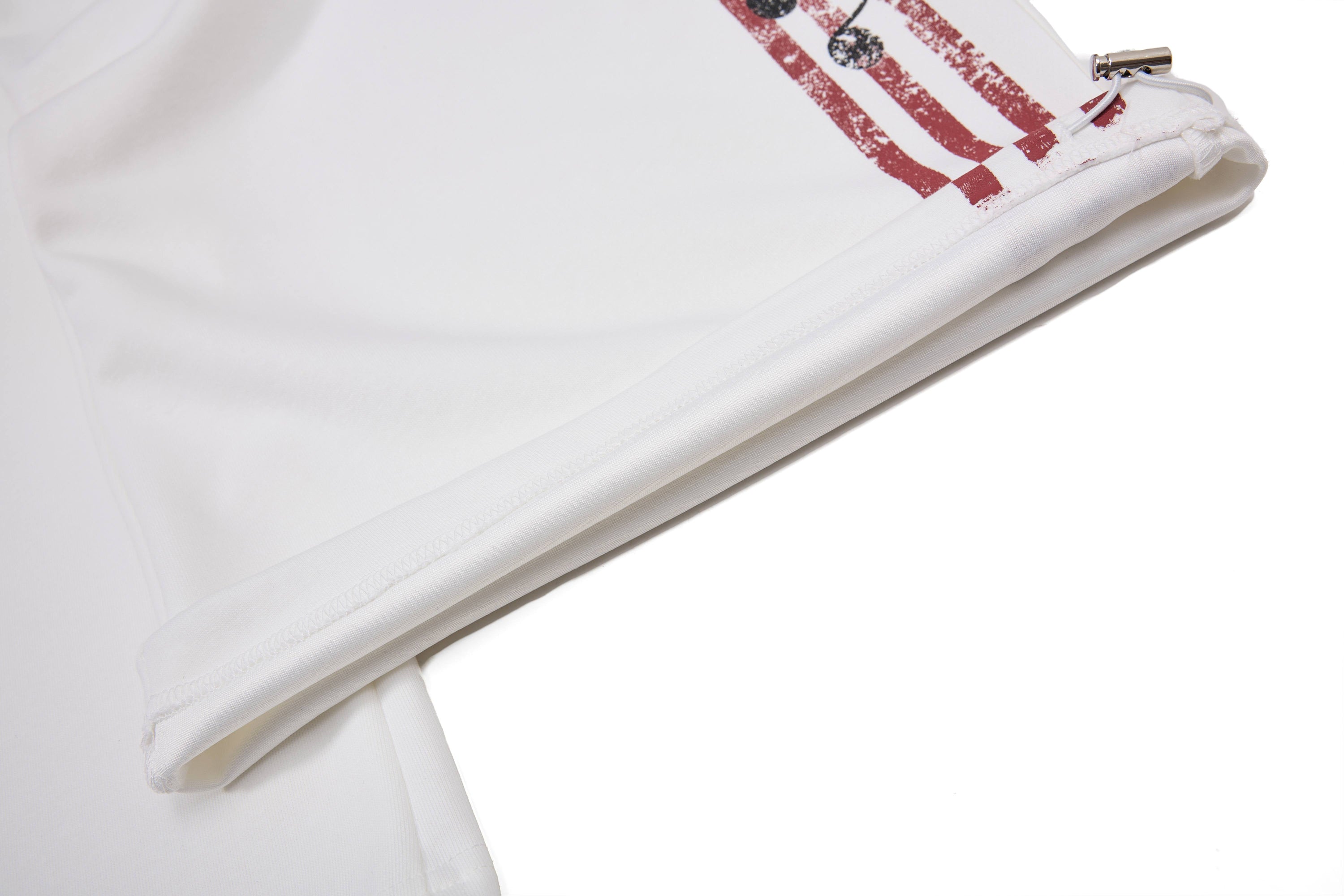Omirad Vintage Stripe Graphic Wide-Leg Sweatpants