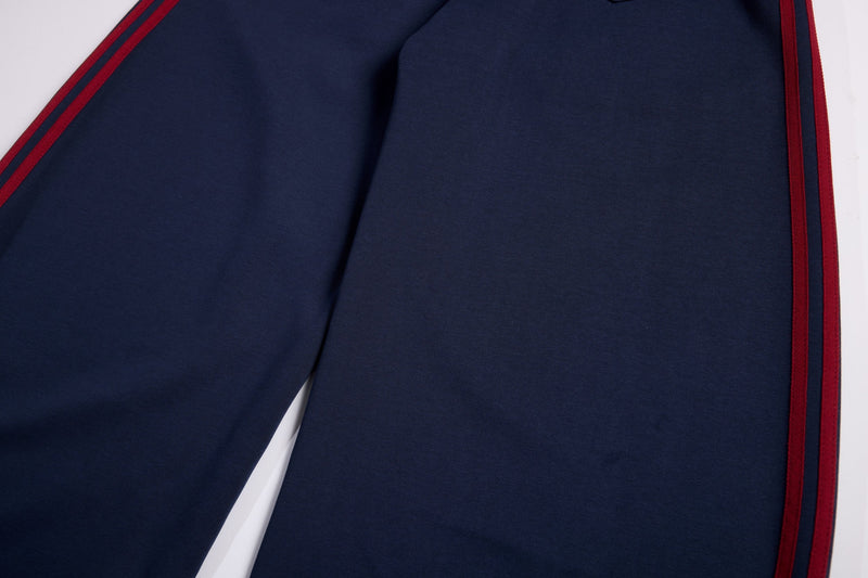 Retro College Badge Wide-Leg Sweatpants | Varsity Streetwear