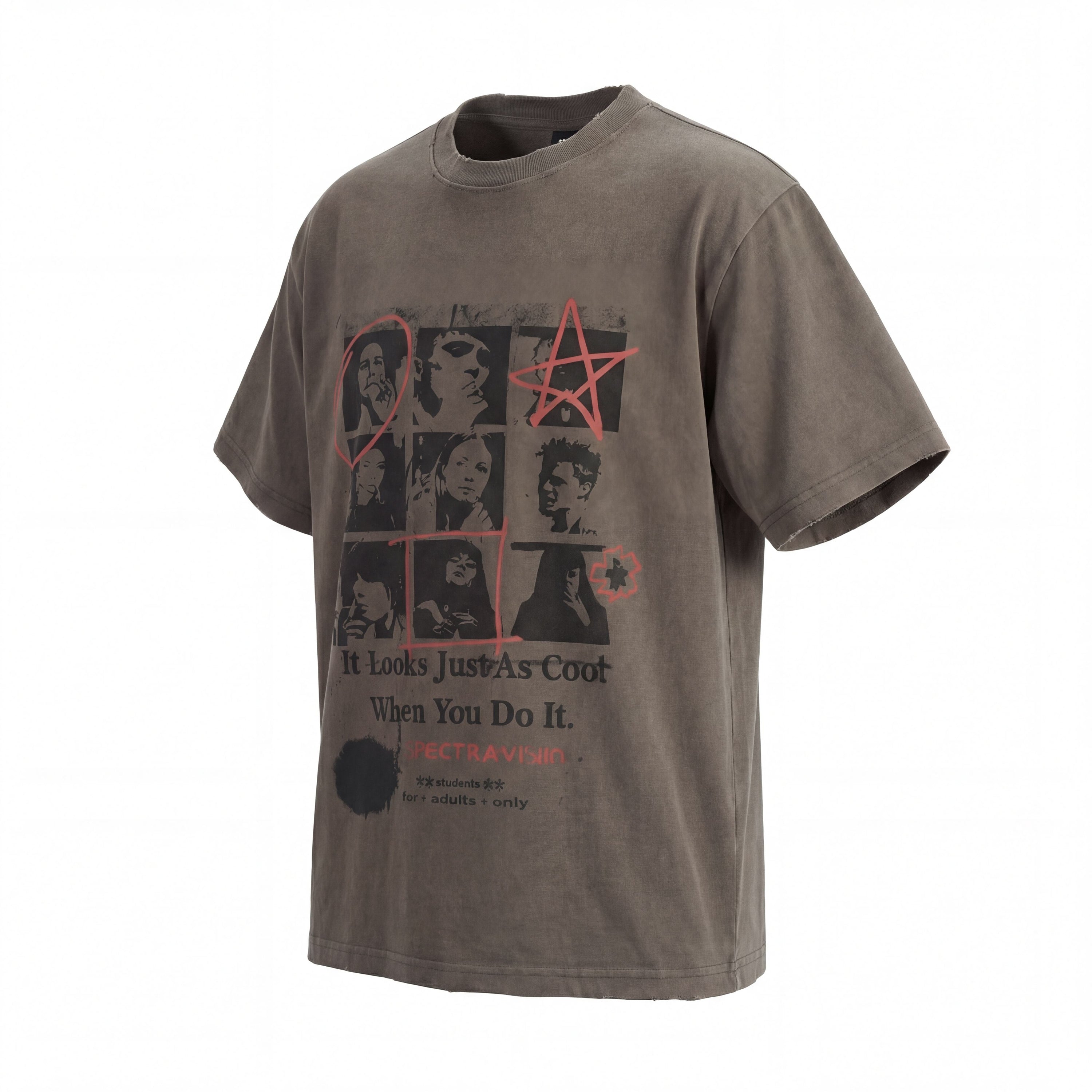 Vintage Collage Graphic Tee | Grunge Streetwear Cotton T-Shirt