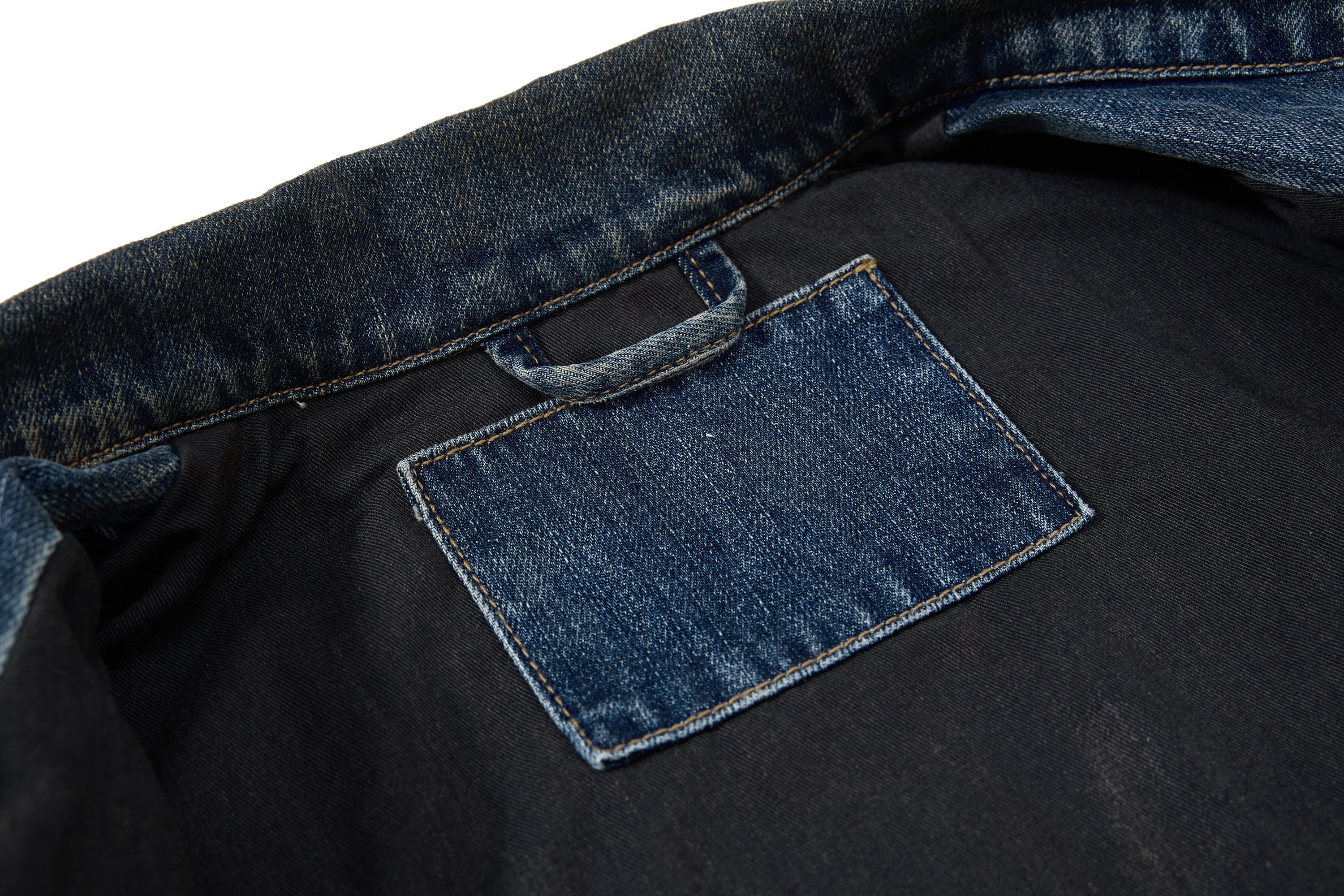 Omirad Vintage Distressed Denim Jacket | Washed Cropped Fit