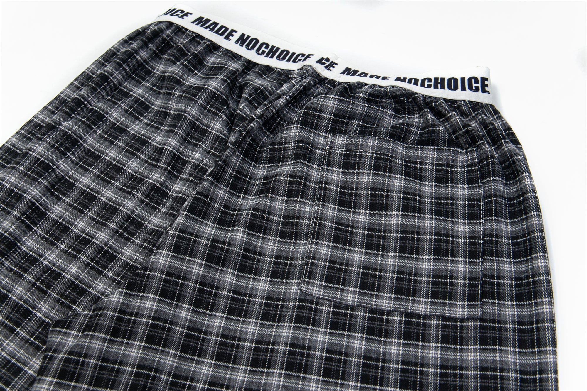Made No Choice Plaid Wide-Leg Lounge Pants | 100% Cotton