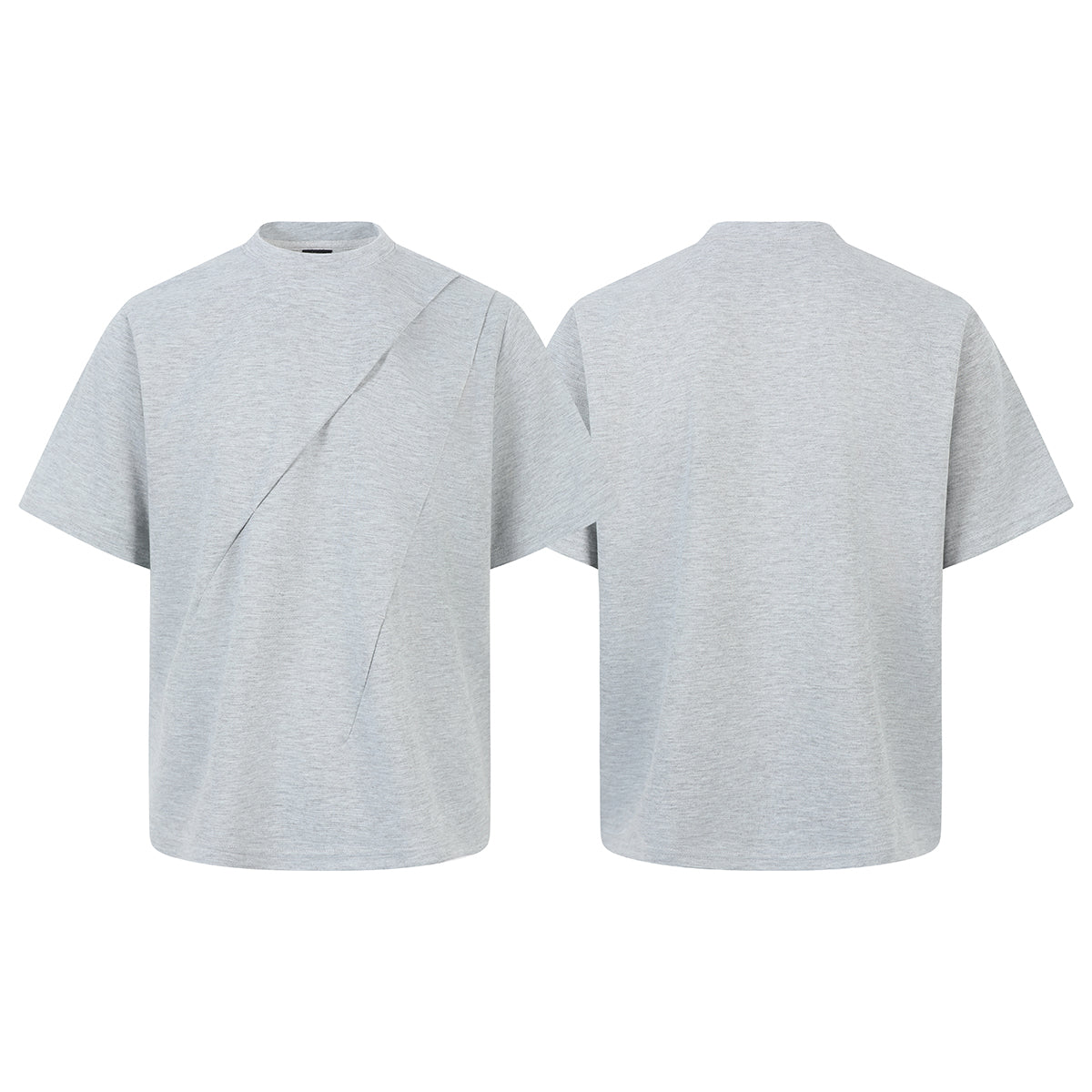 Omirad Asym Cut Oversized Tee | Asymmetric Seam Streetwear