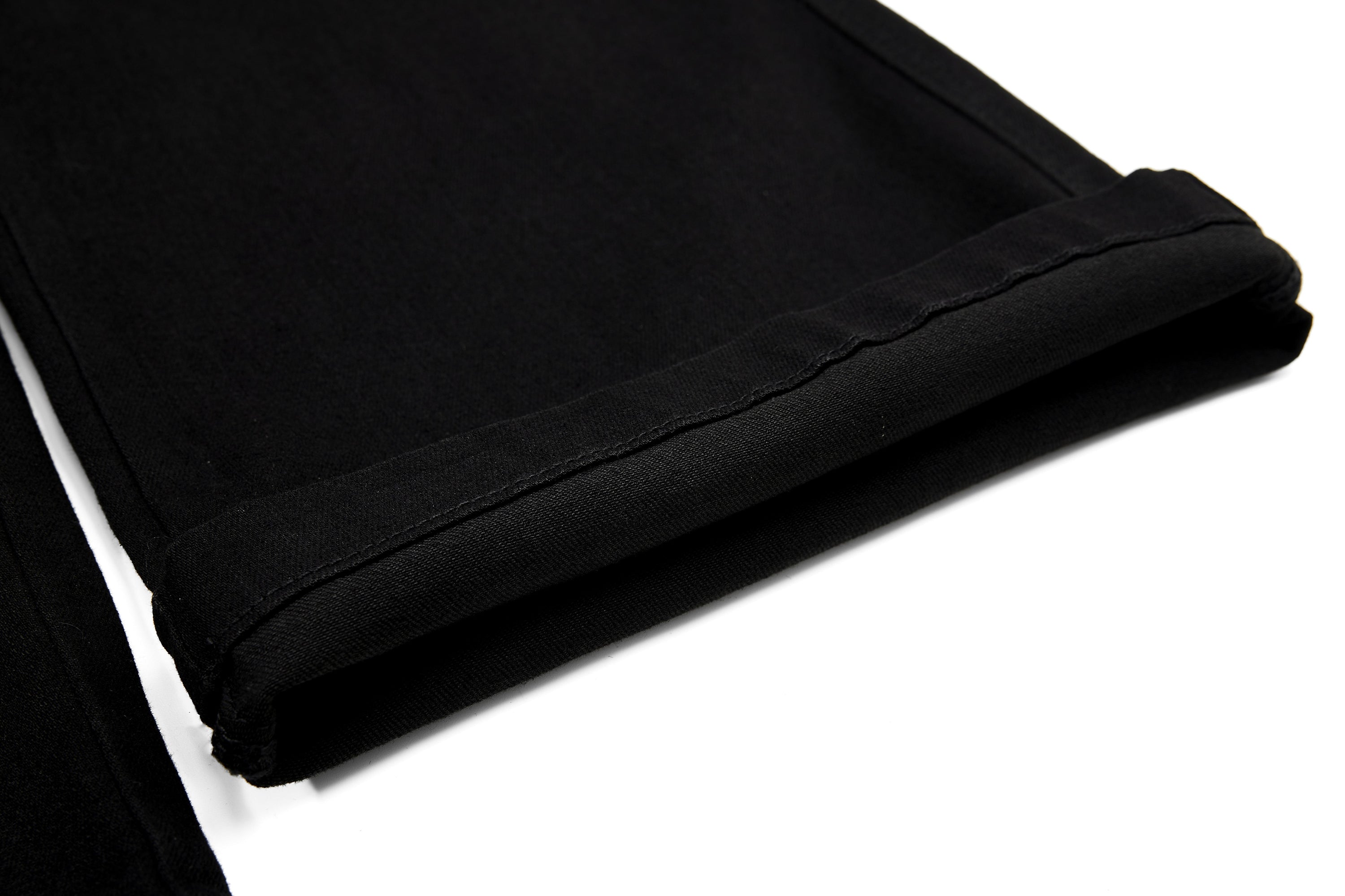 Asymmetrical Zipper Detail Wide-Leg Flared Pants | Black