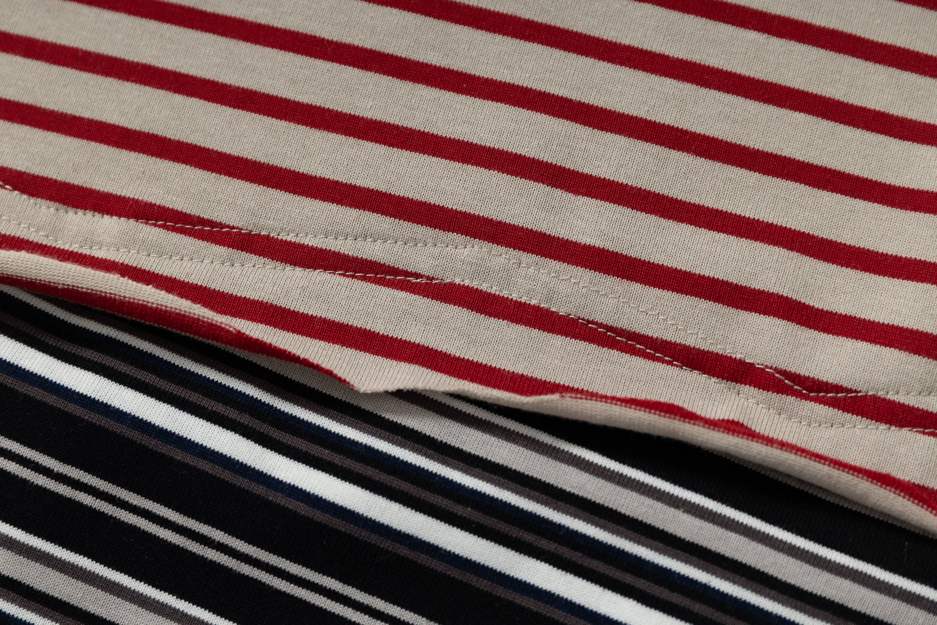 Color-Block Striped Long Sleeve Tee | Streetwear Cotton Top