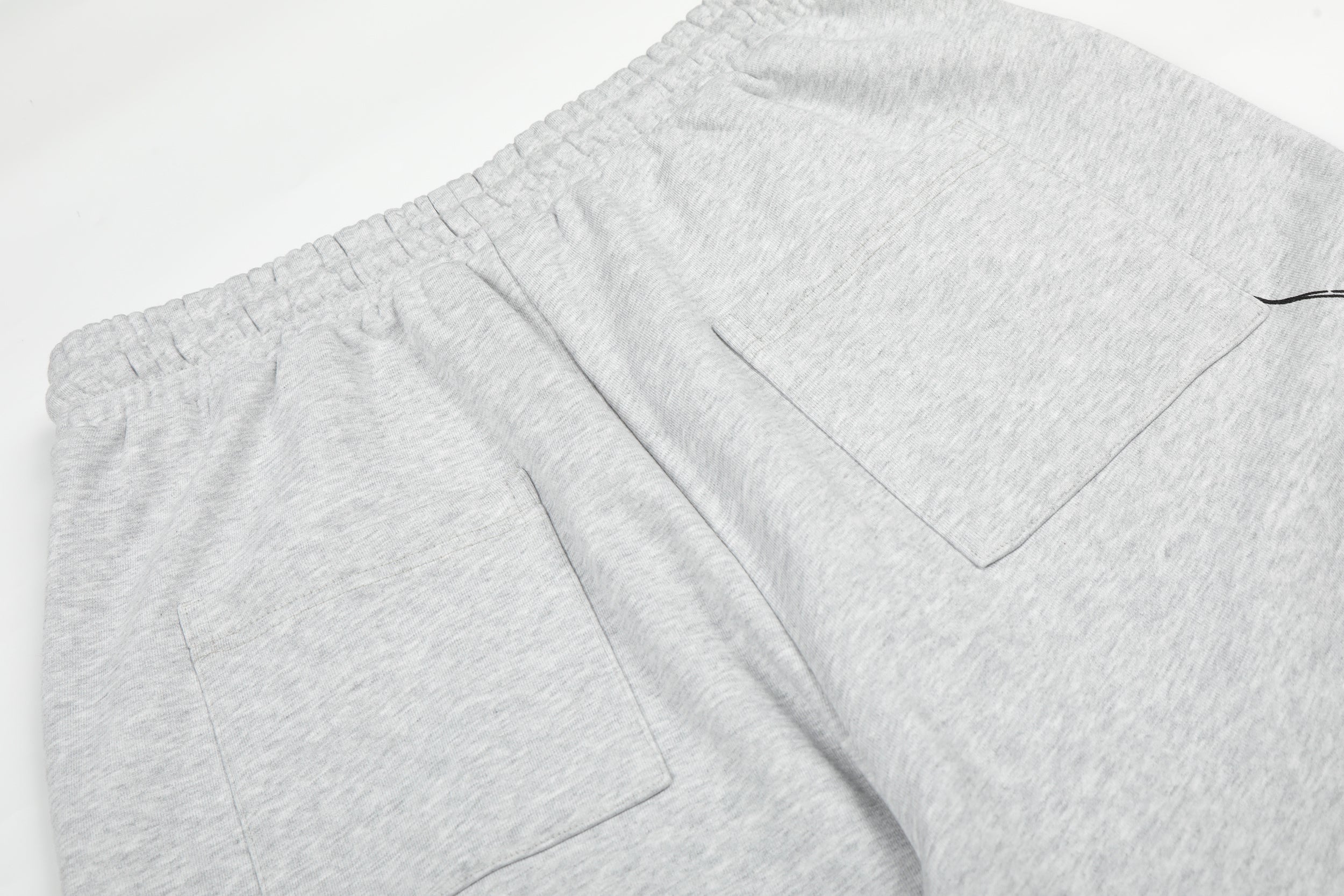 Gothic Line Graphic Wide-Leg Sweatpants with Side Rivets