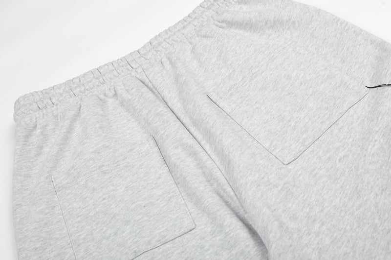 Gothic Line Graphic Wide-Leg Sweatpants with Side Rivets
