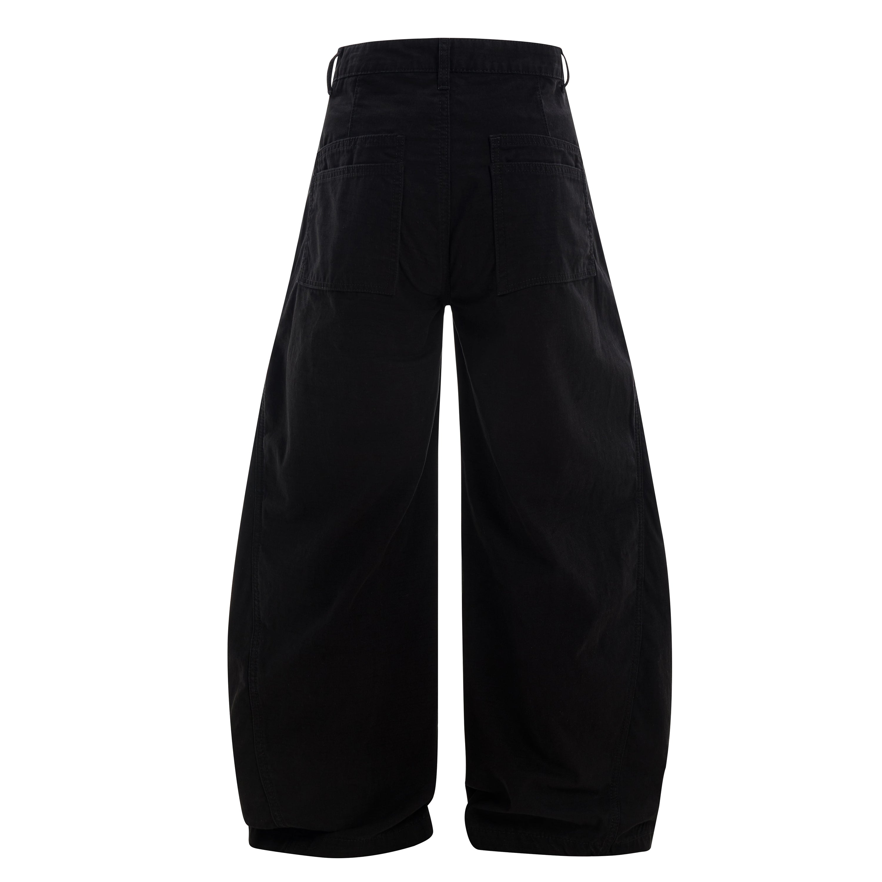 Multi-Panel Utility Wide-Leg Cargo Pants | 100% Cotton