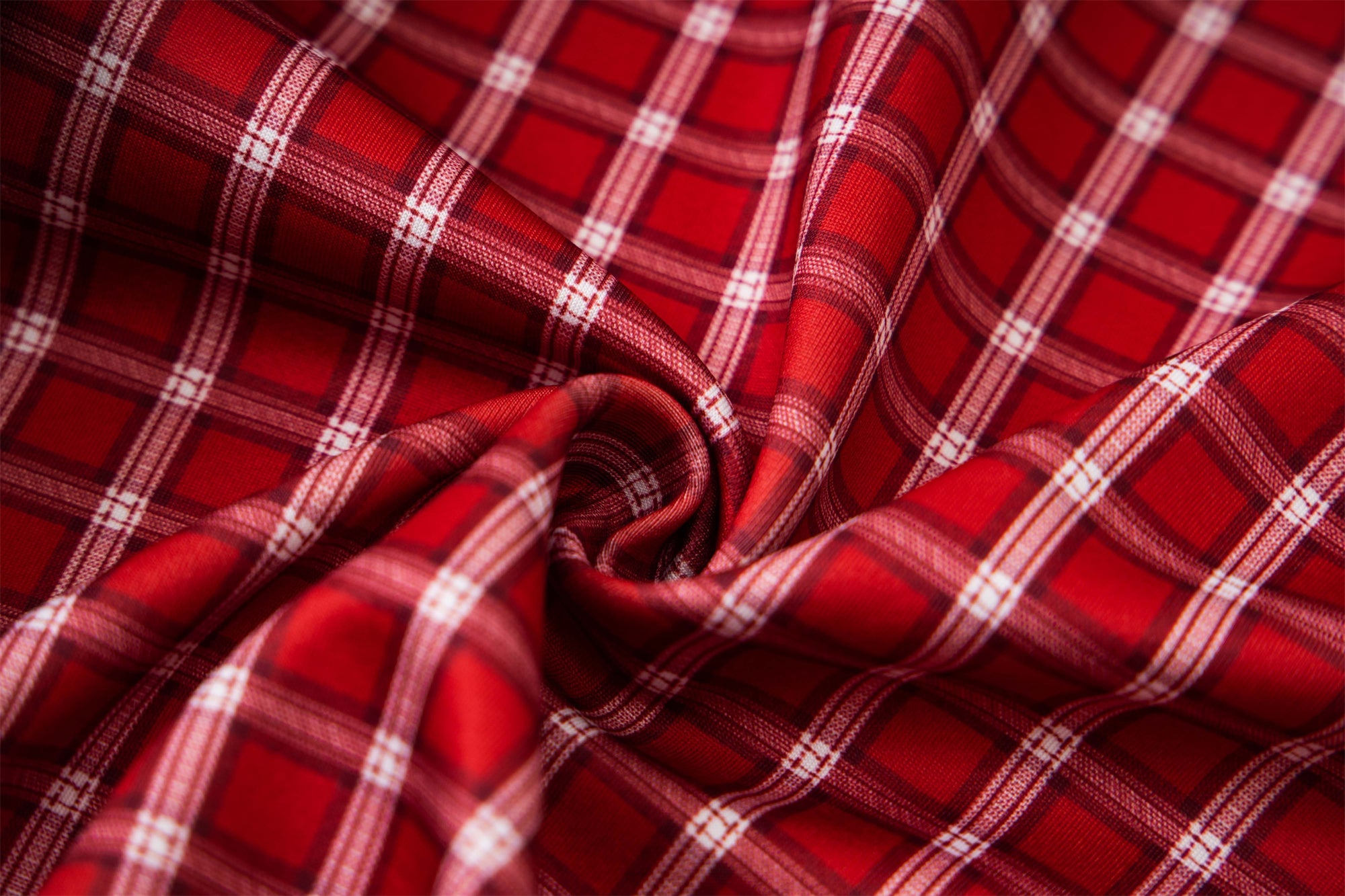 Plaid-Lined Minimal Zip-Up Hoodie | MadeNoChoice