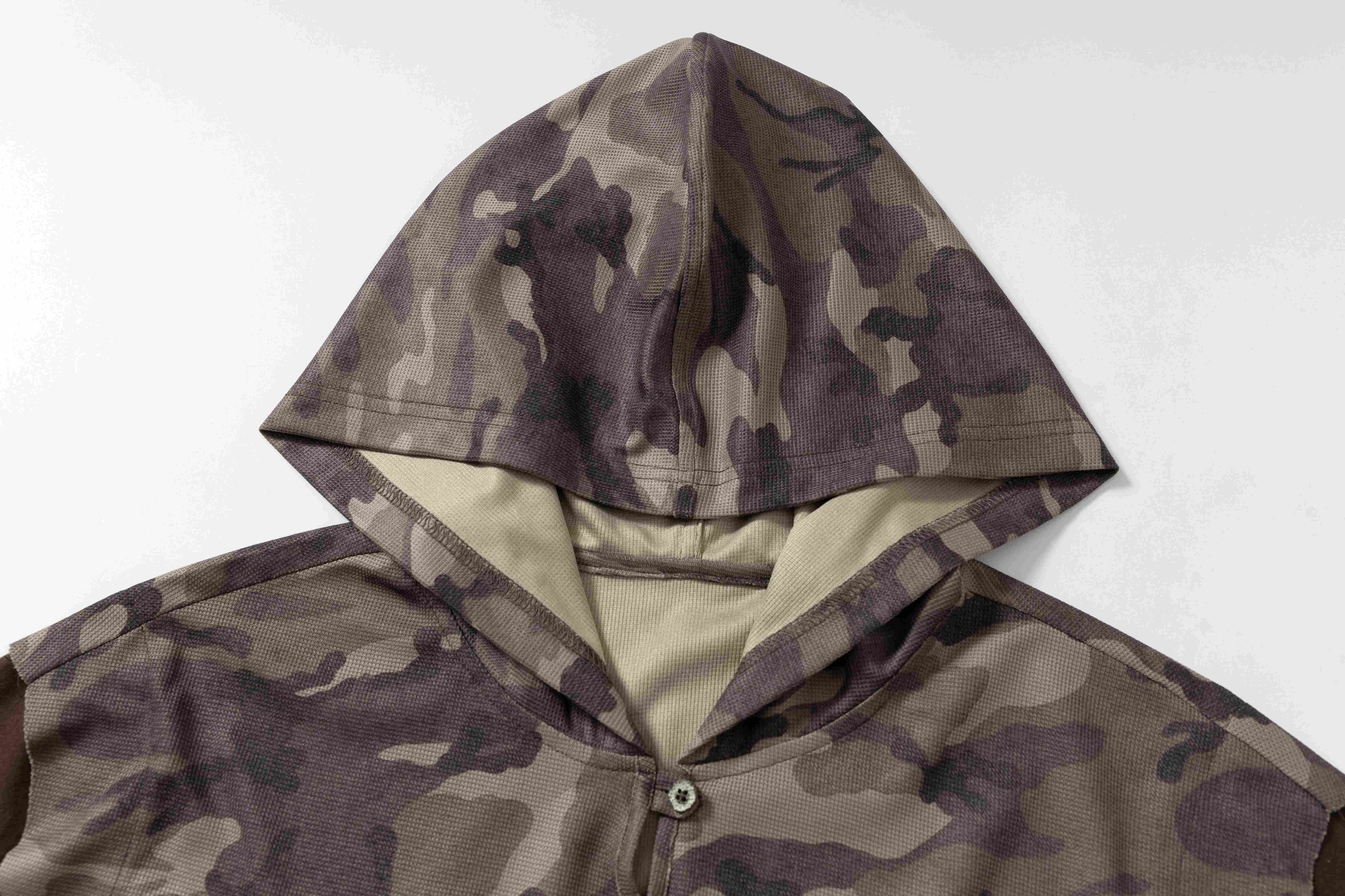 Camo Hooded Short-Sleeve Tee | Y2K Streetwear Oversized Fit
