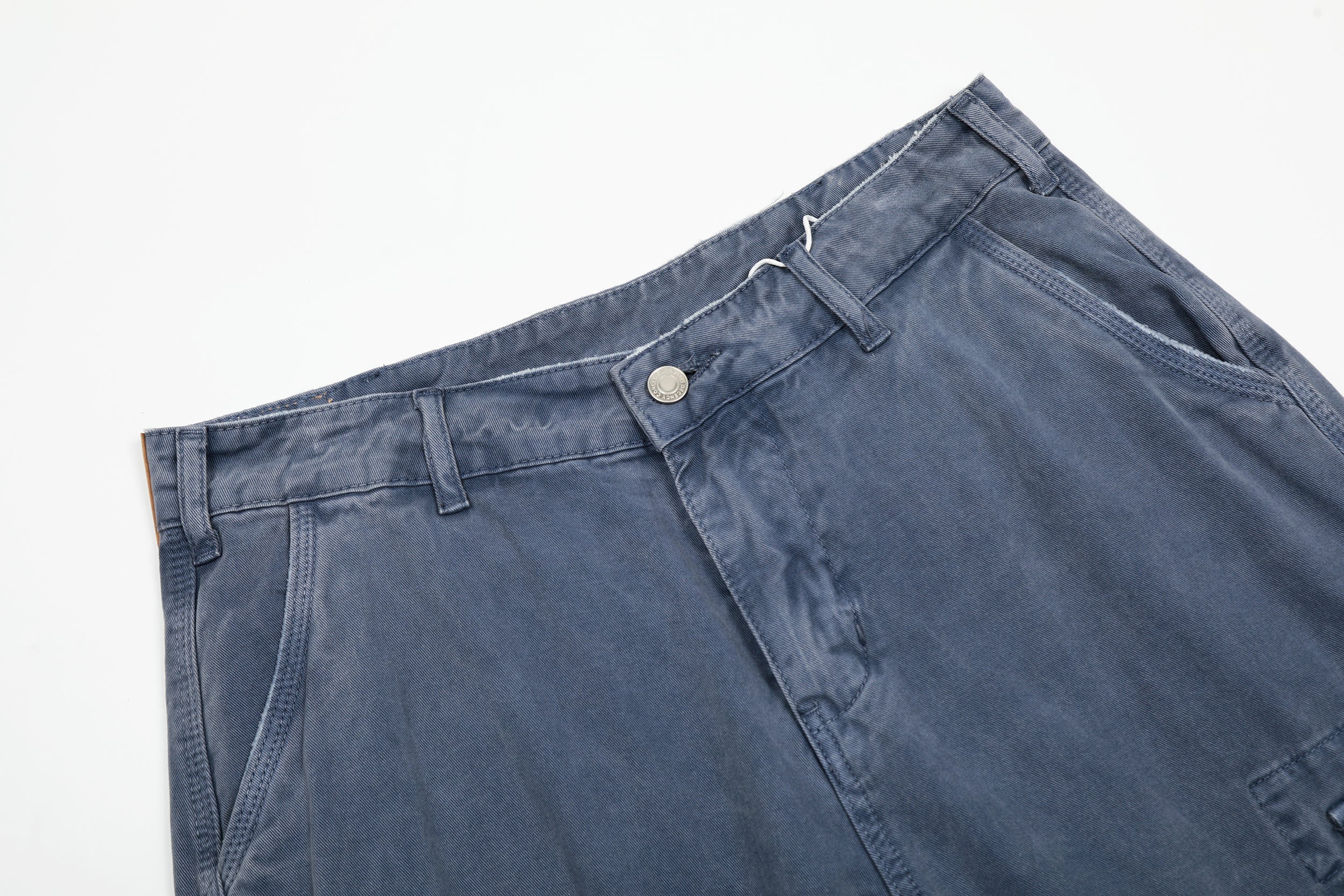 Washed Blue Wide-Leg Cargo Pants | Vintage Streetwear