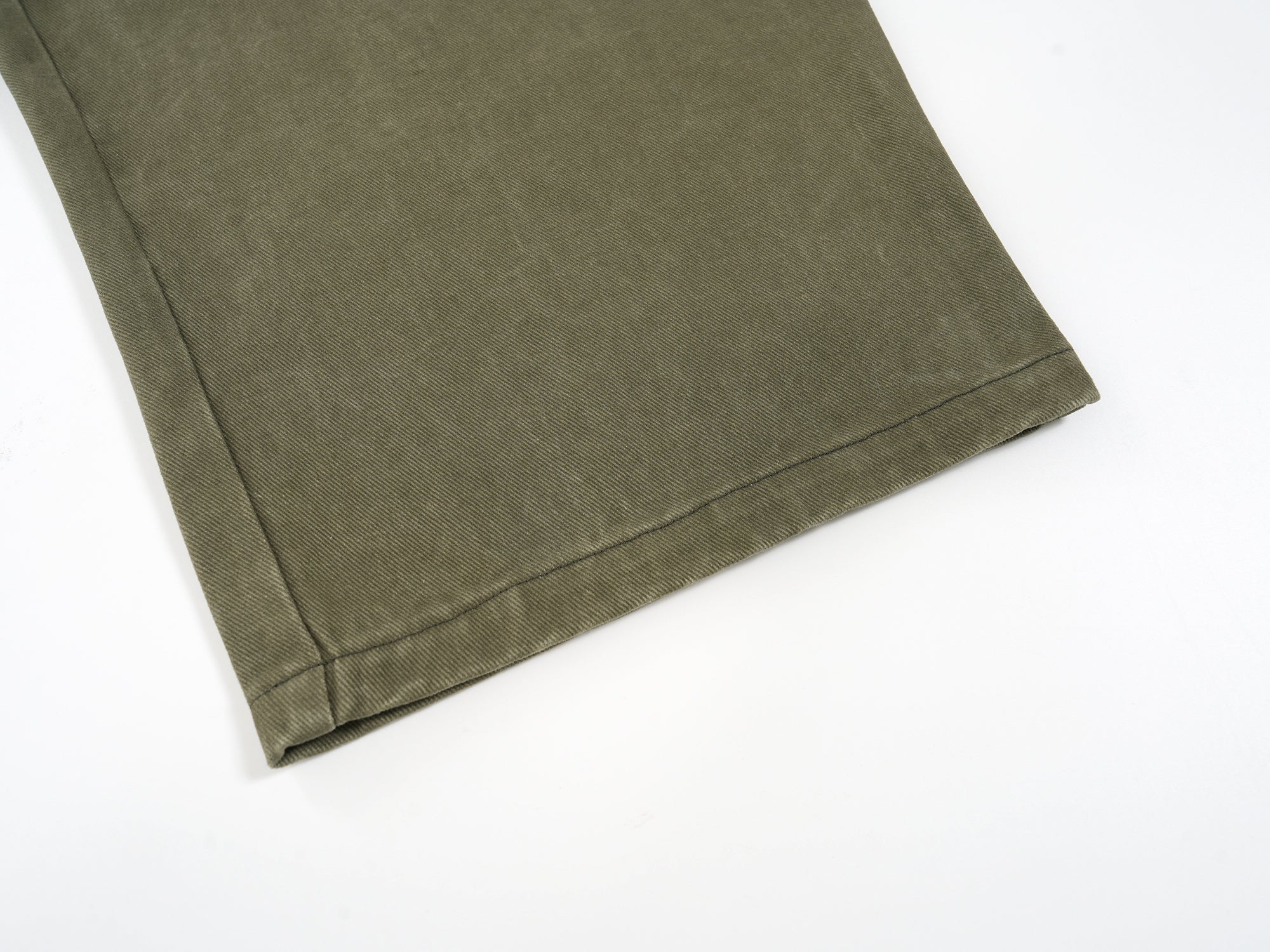 Curved-Cut Barrel Leg Pants | Heavyweight Cotton Trousers