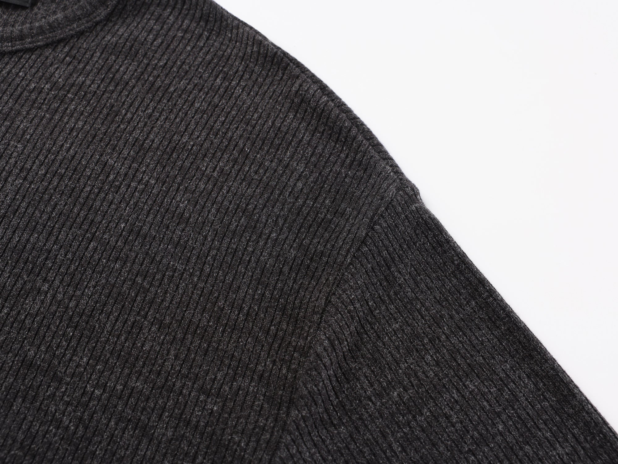 Omirad Ribbed Texture Long-Sleeve Tee | Relaxed Crew Neck