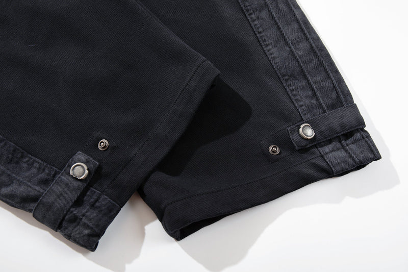 Omirad Utility Panel Barrel Pants | Black Streetwear