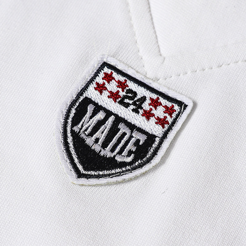 Men's Football-Inspired Stripe Cotton Jersey | MADEGPSR