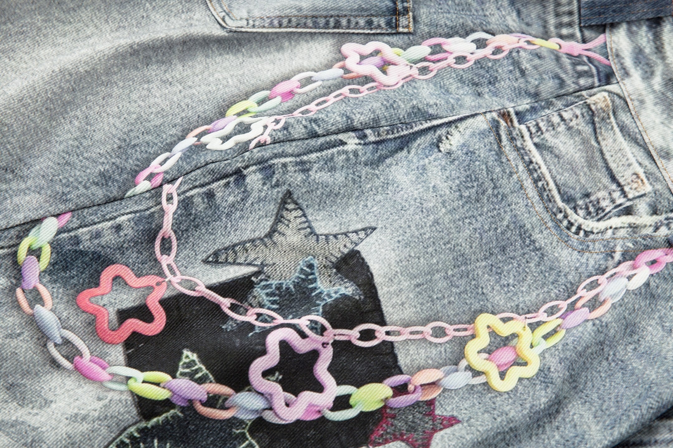 Omirad Vintage Charm Patch Denim Shorts | Streetwear