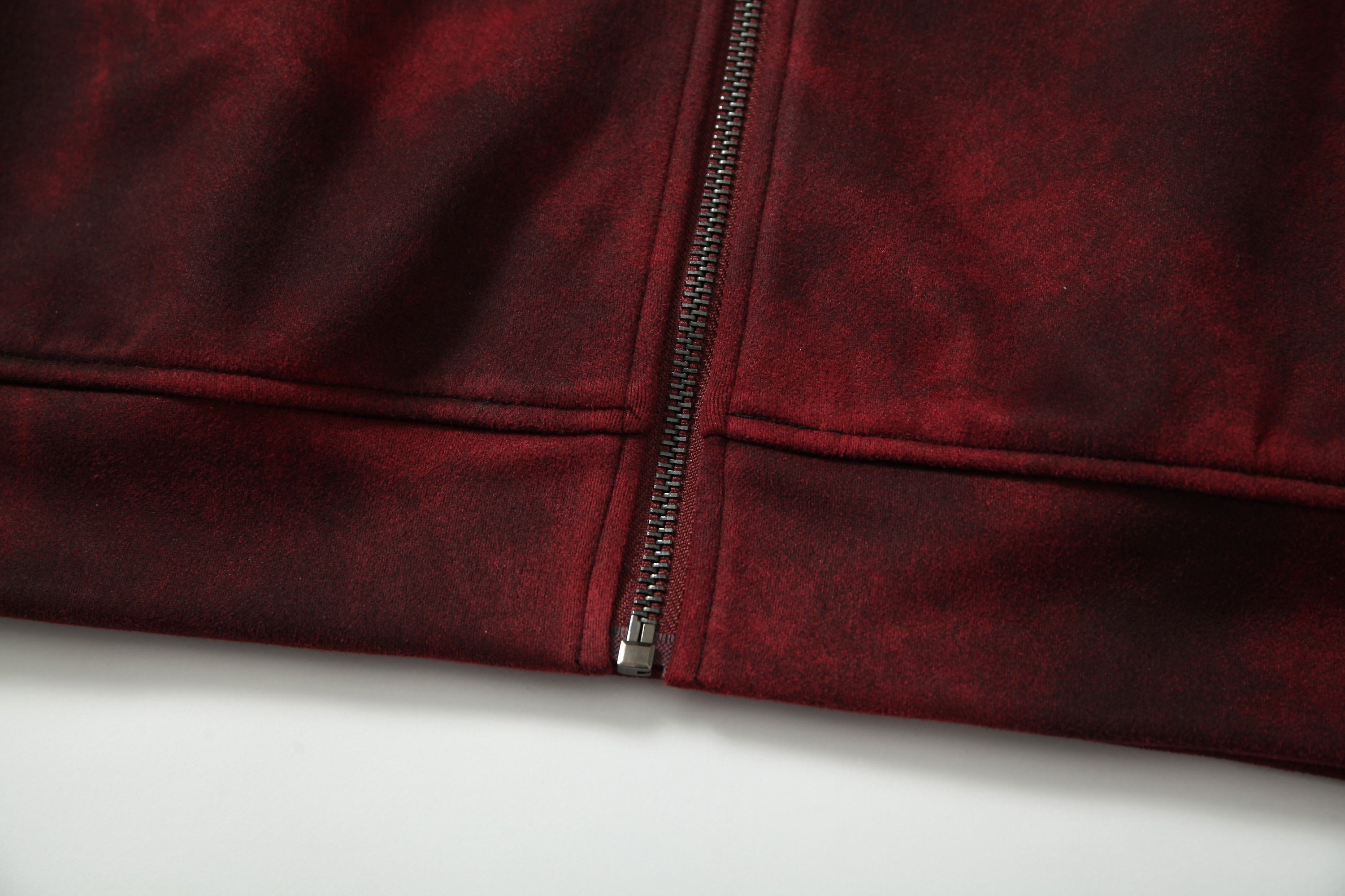 Restarall Studio Burnout Wash Zip-Up Hoodie | Grunge Streetwear