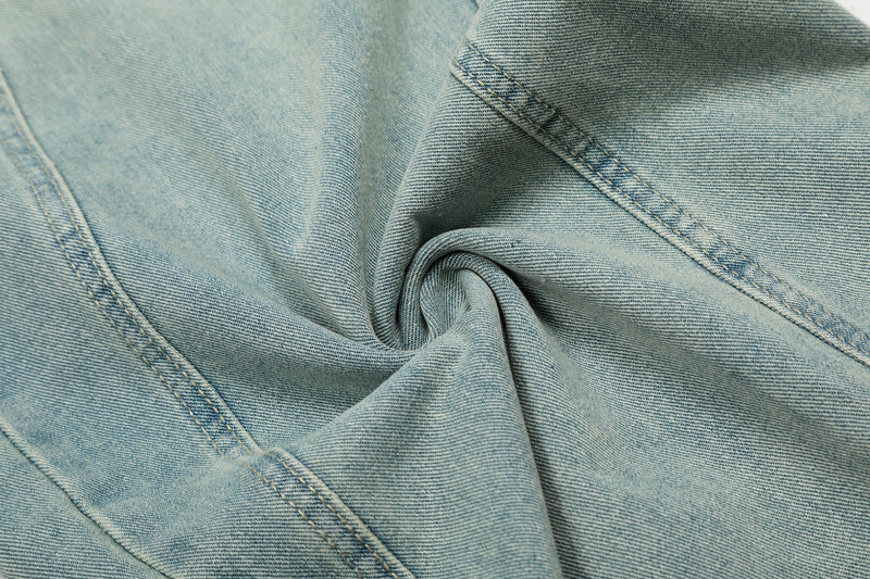 Omirad Curved Barrel Jeans | Wide Leg Vintage Wash Denim