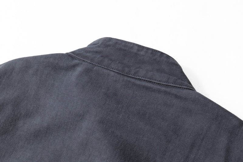 Washed Curved-Panel Bomber Jacket | Relaxed Fit Cotton