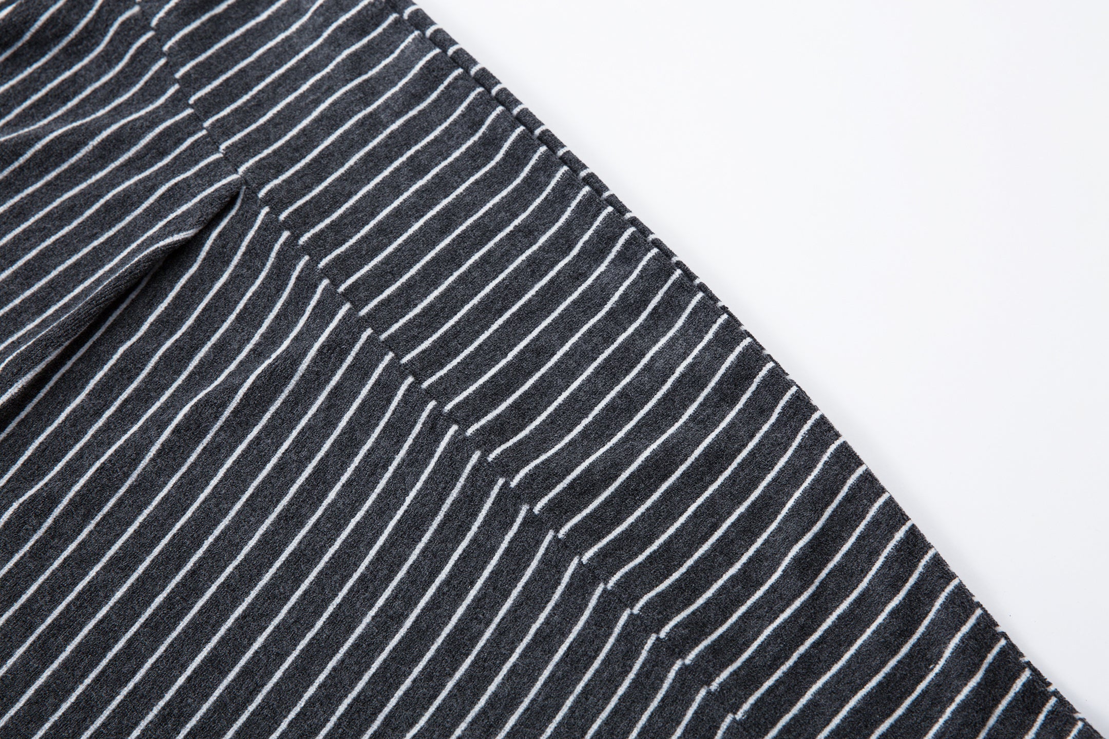 Striped Knit Barrel-Leg Lounge Pants with Drawstring Hem