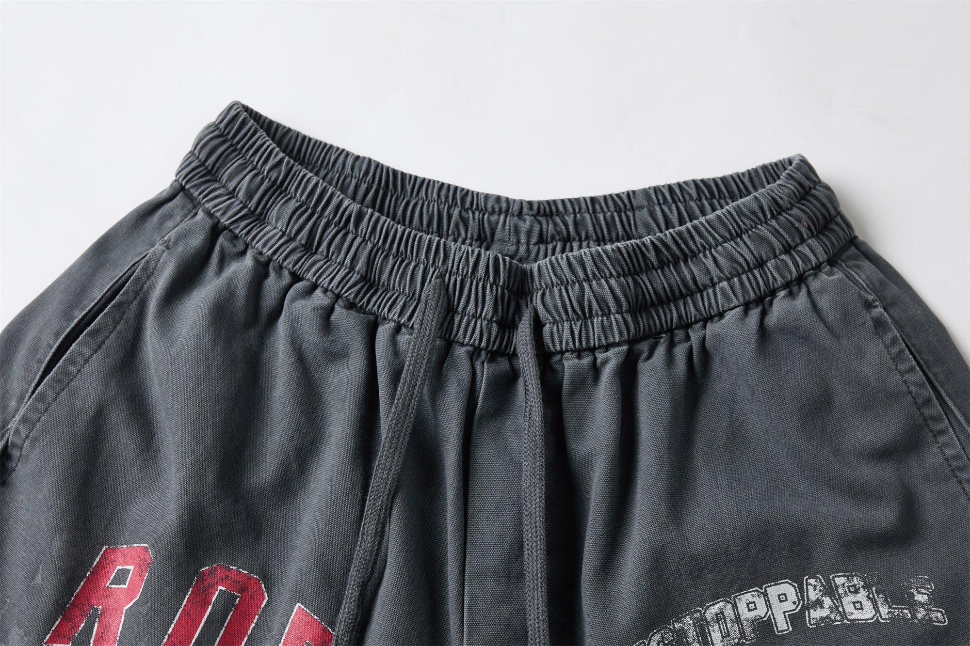 Omirad ROD Graphic Wide-Leg Pants | Vintage Washed Streetwear