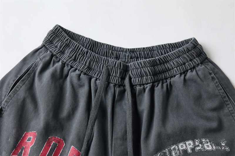 Omirad ROD Graphic Wide-Leg Pants | Vintage Washed Streetwear