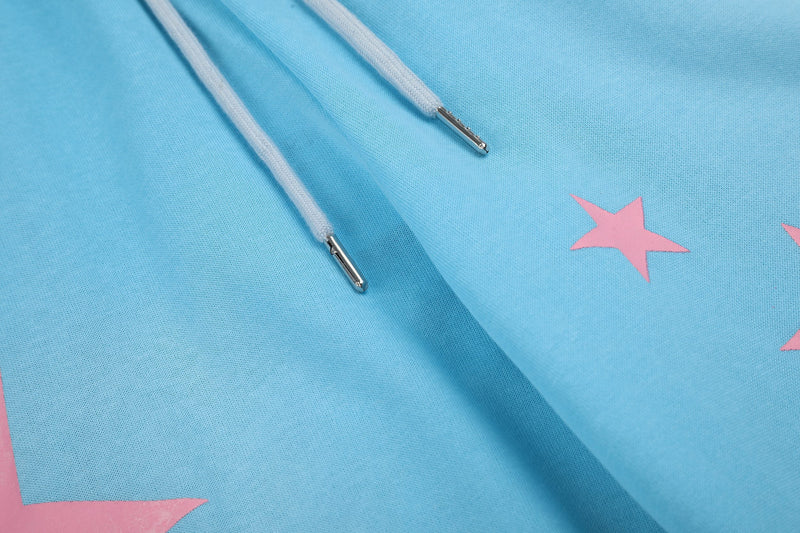 Star Graphic Wide-Leg Sweatpants | Y2K Gradient Streetwear