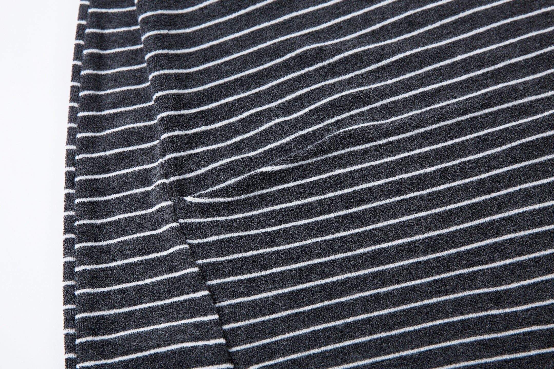 Striped Knit Barrel-Leg Lounge Pants with Drawstring Hem