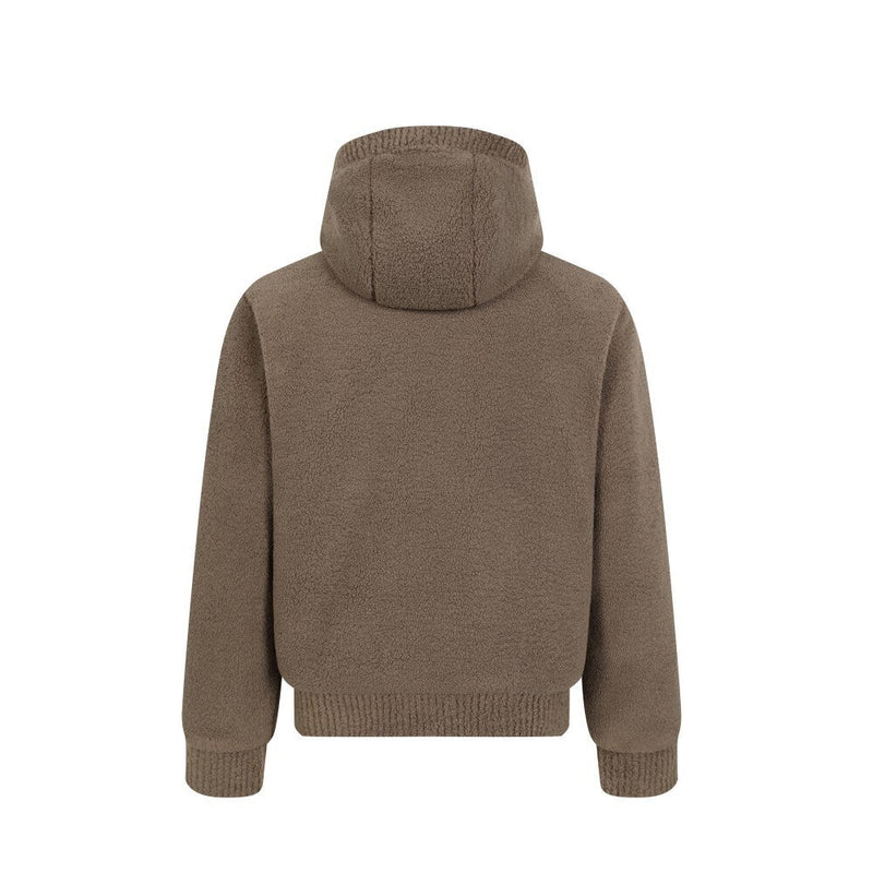 Omirad Teddy Fleece Hooded Jacket | Plush Zip-Up Hoodie