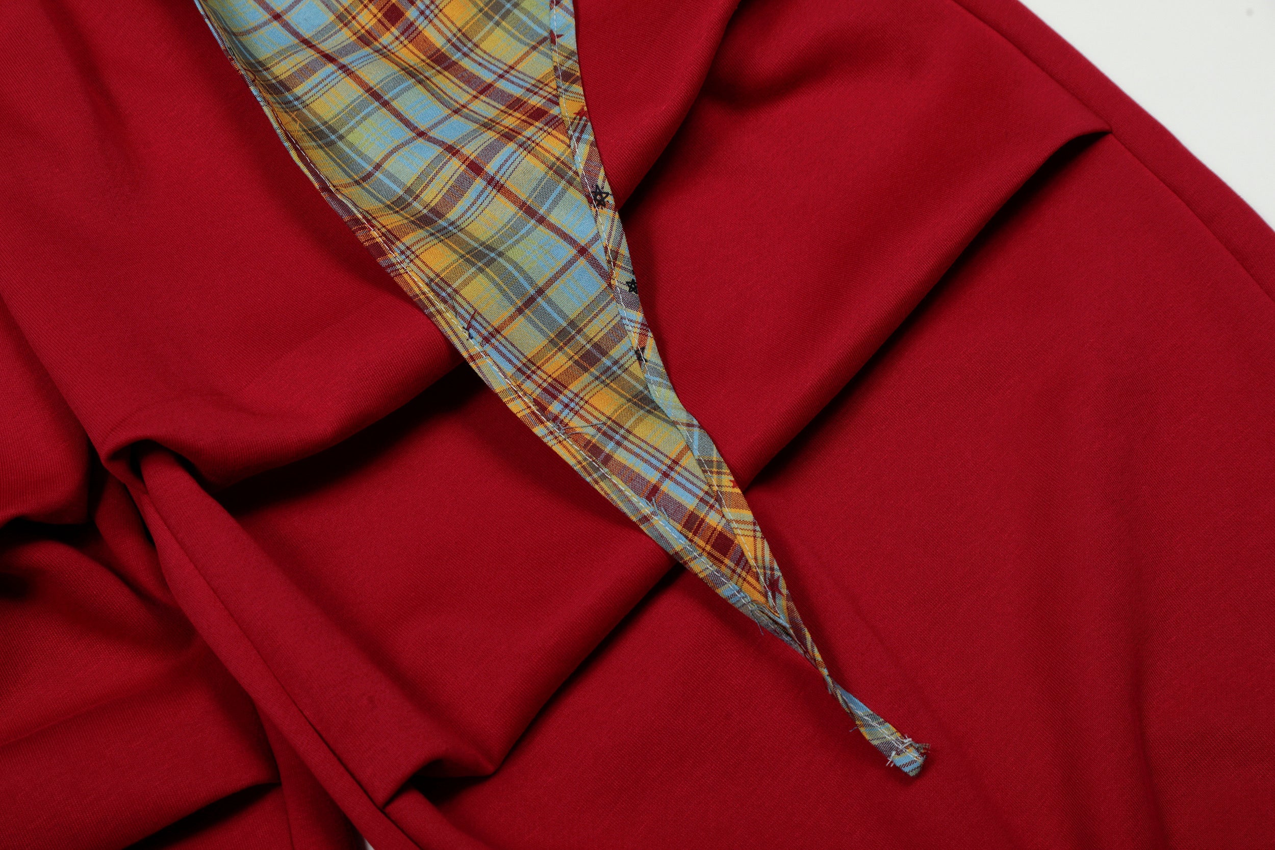 Plaid Drape Stacked Pants | Avant-Garde Streetwear