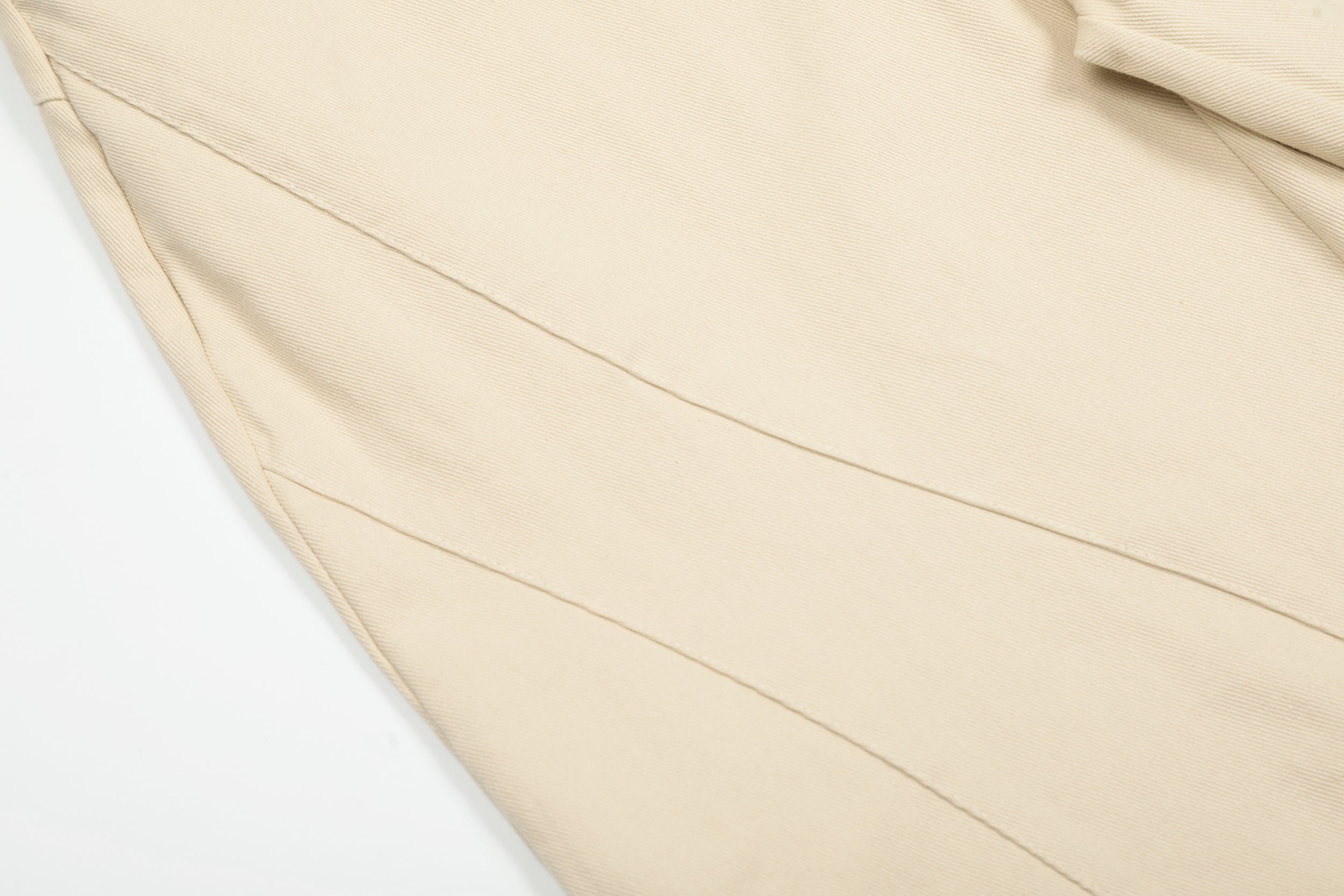Omirad Curve-Stitch Wide-Leg Canvas Pants | 100% Cotton
