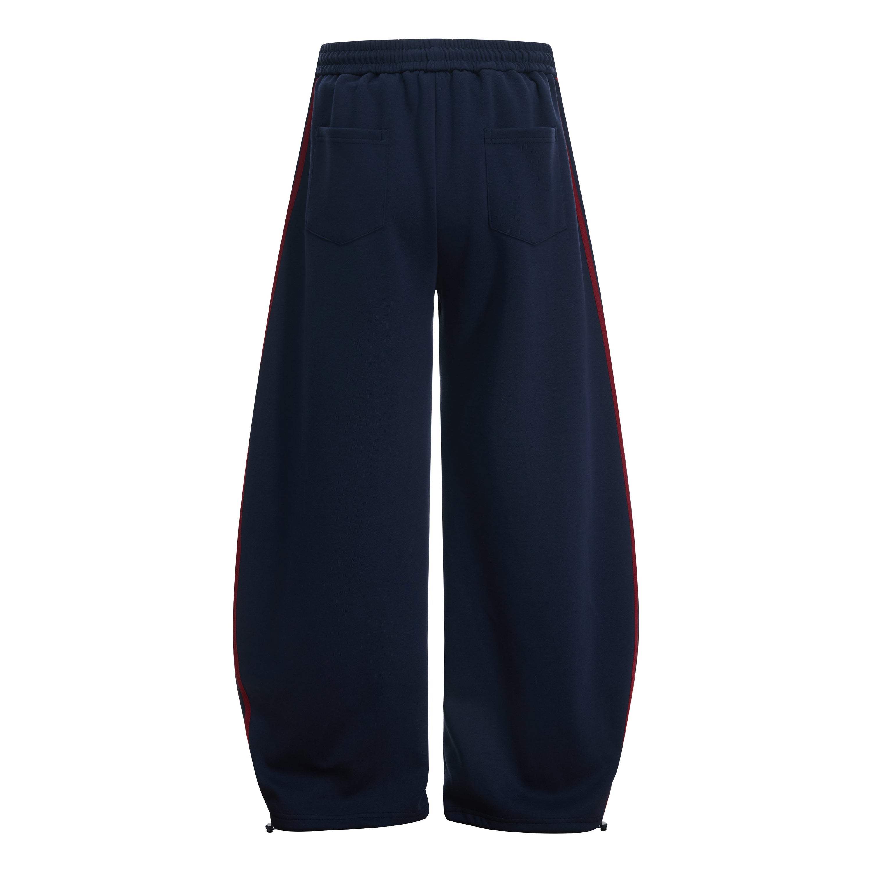 Retro College Badge Wide-Leg Sweatpants | Varsity Streetwear